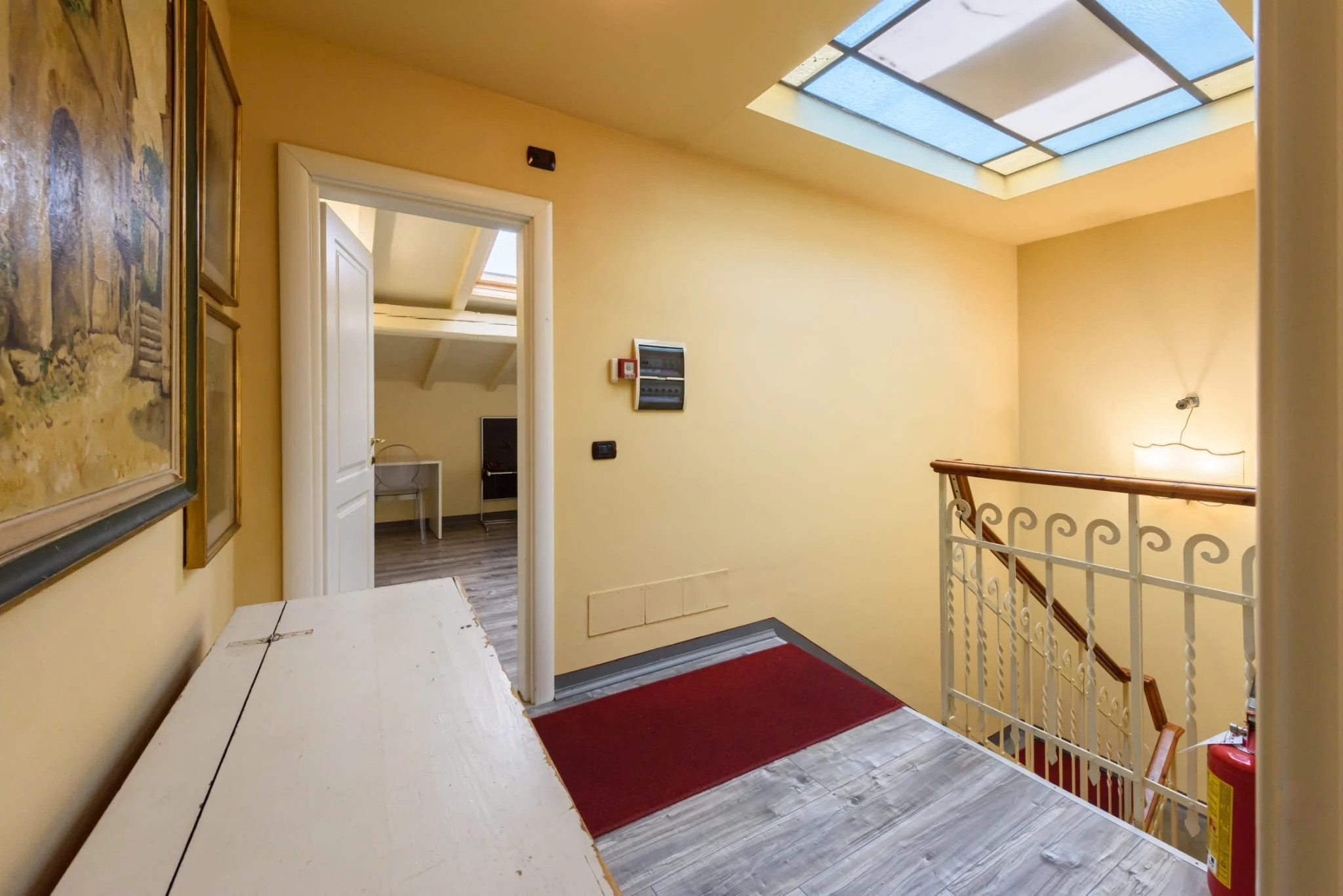 Image of the staircase leading to another floor