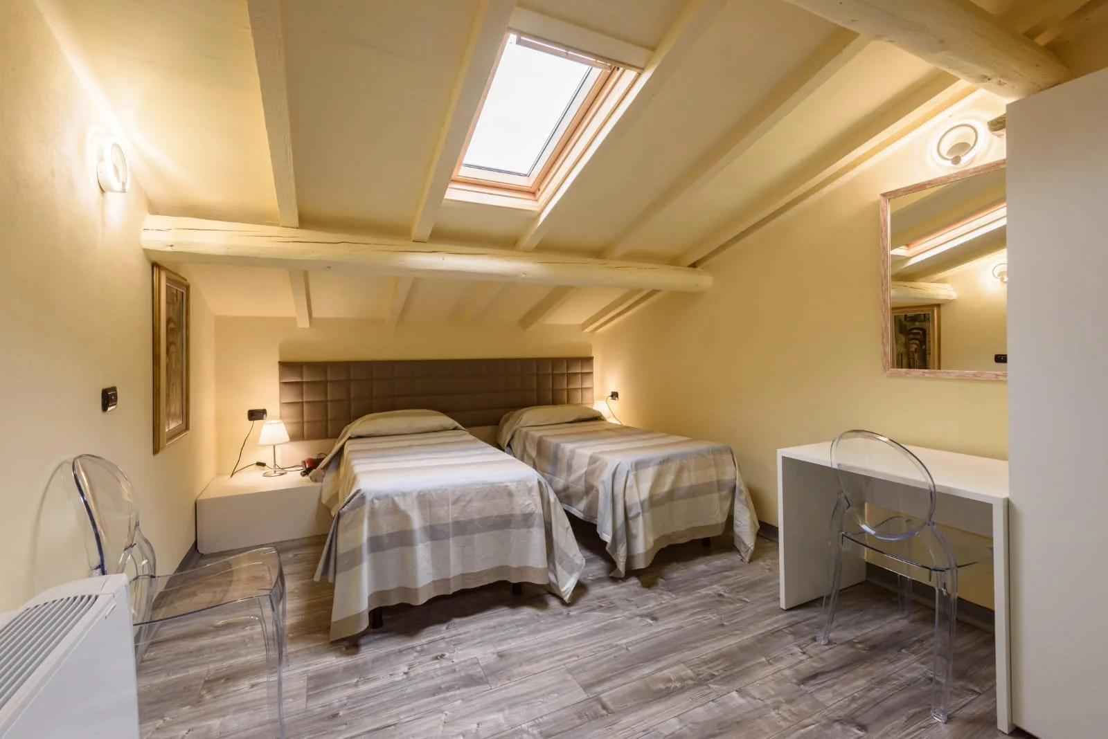 Image showing two single bed rooms in the hotel