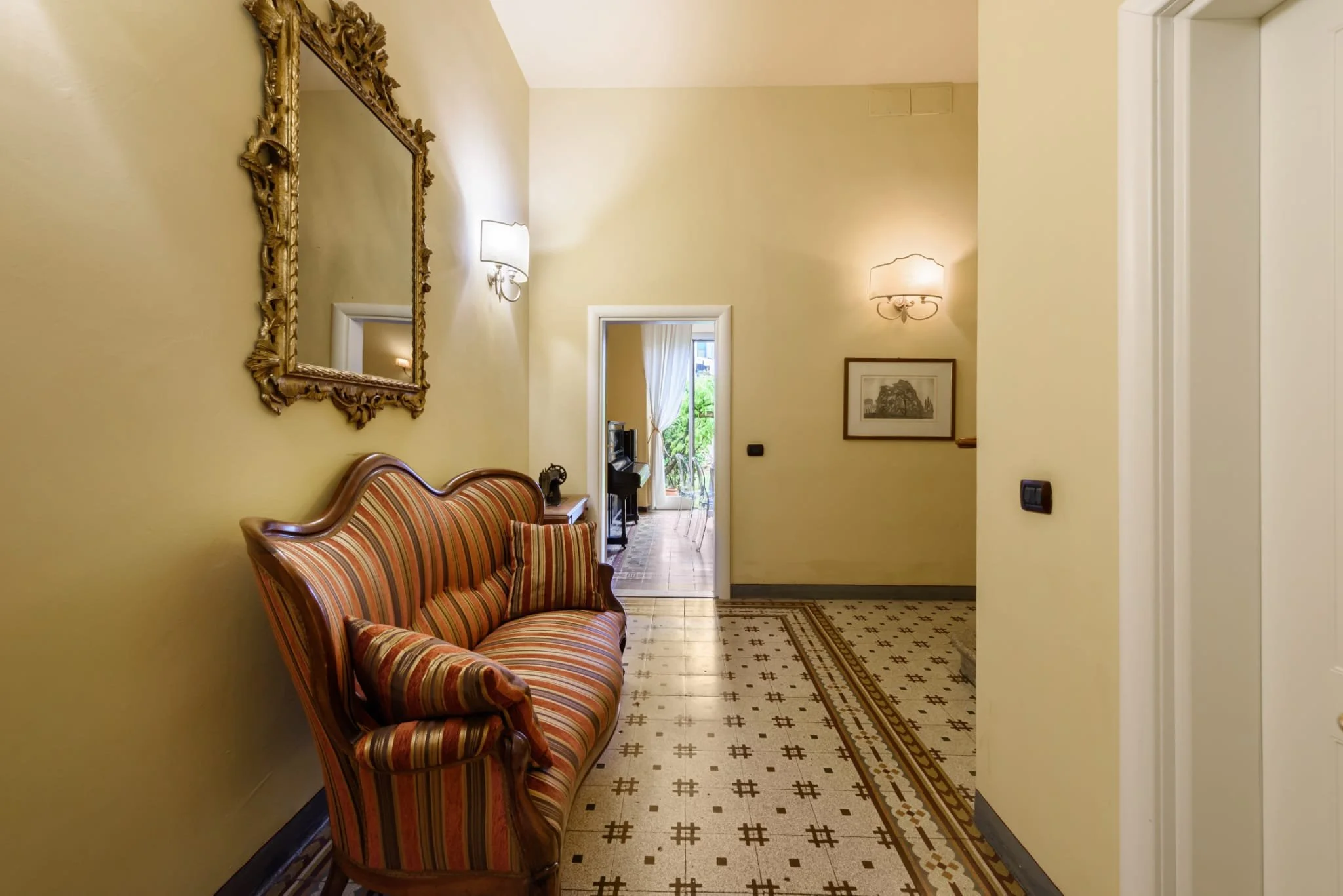 third image if the lobby, this time showing the entrance to the dining room