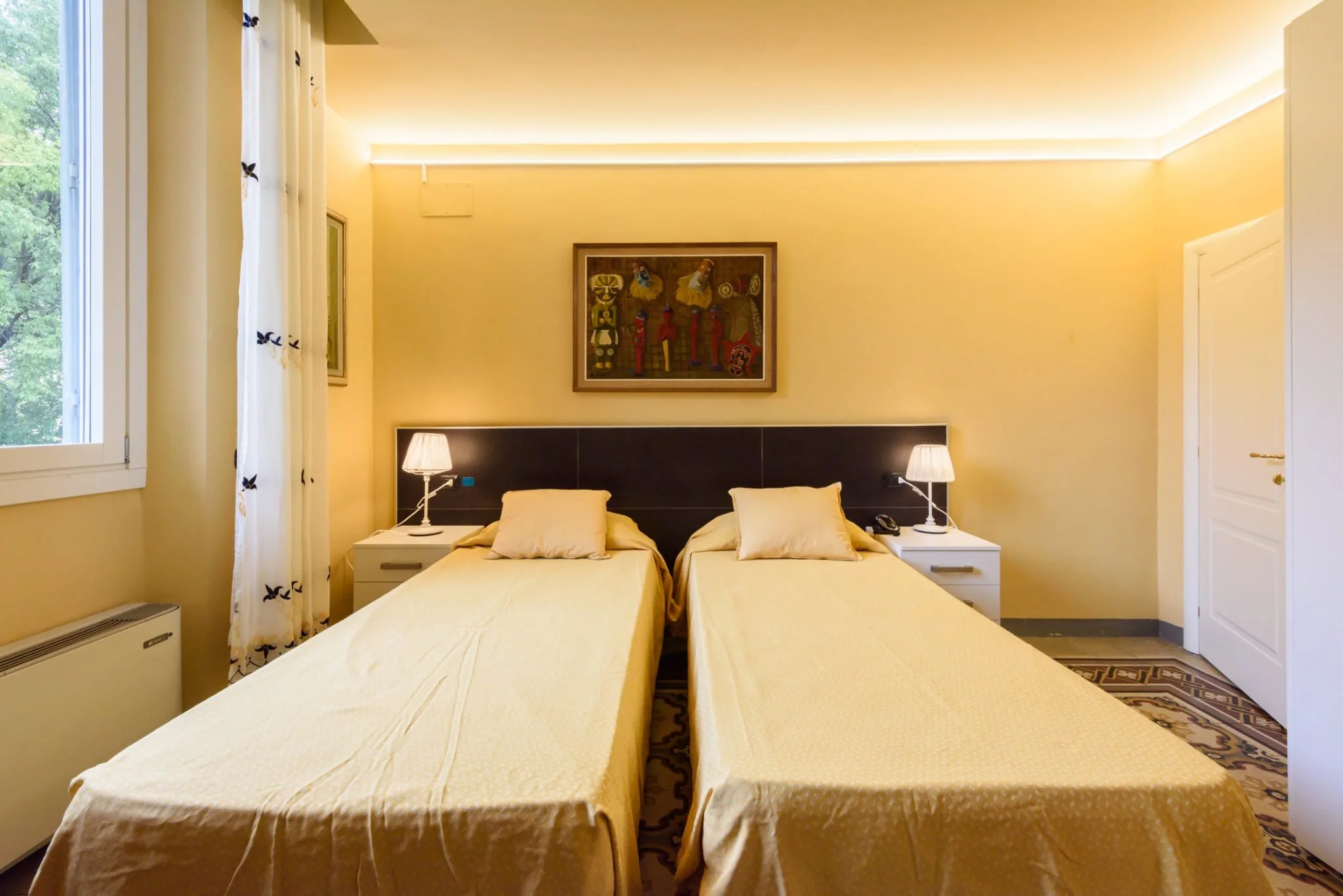 Image of another room with two single beds