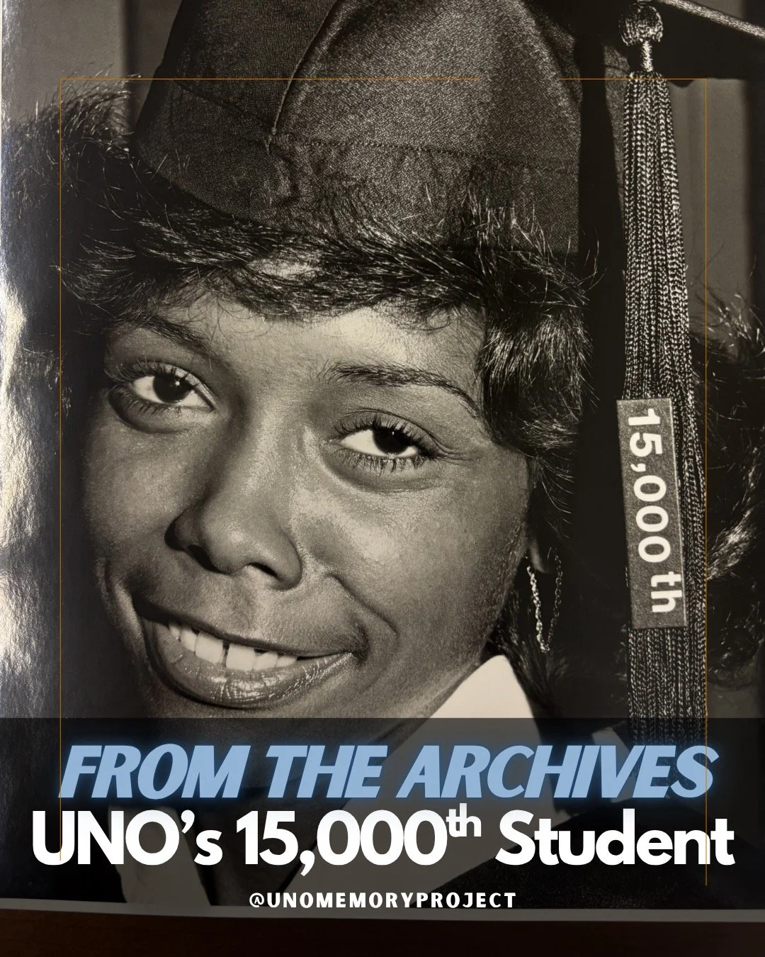 🎓From the Archives🎓: Veronica Henry was the 15,000th student to graduate from the University of New Orleans. 🎓Milestones like these don't always shape an institution's public identity, but they represent the individuals whose stories build its his