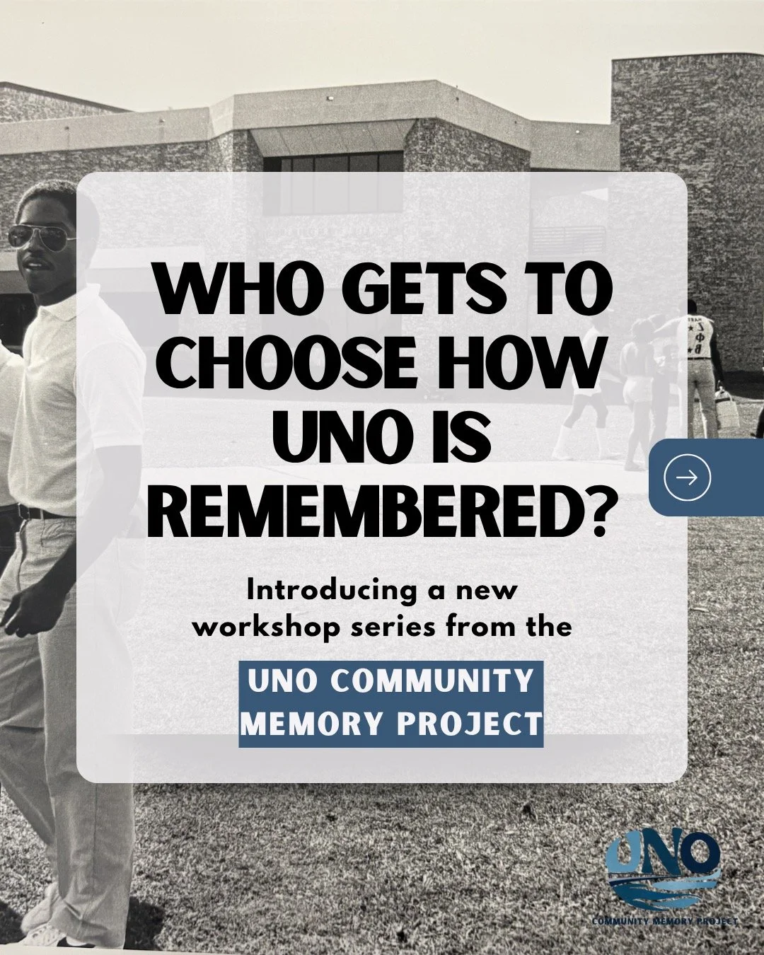 We&rsquo;re launching a new series of collaborative workshops exploring how UNO&rsquo;s history is remembered, experienced, and shared.
Open to students, alumni, faculty, staff, and community members. Sessions may be held in person or online.
👉 Sign