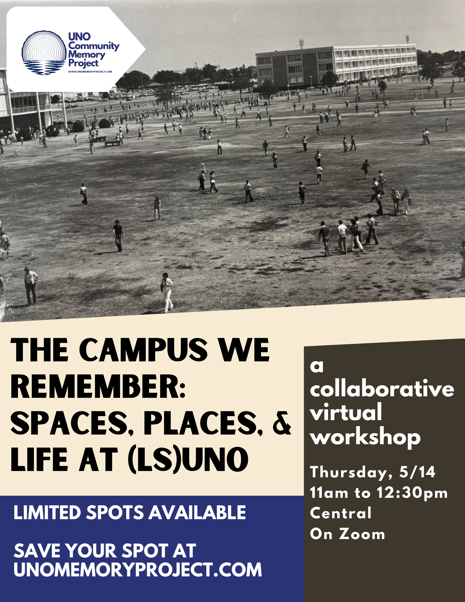 Announcing Workshop 2: Spaces, Places, &amp; Life at (LS)UNO