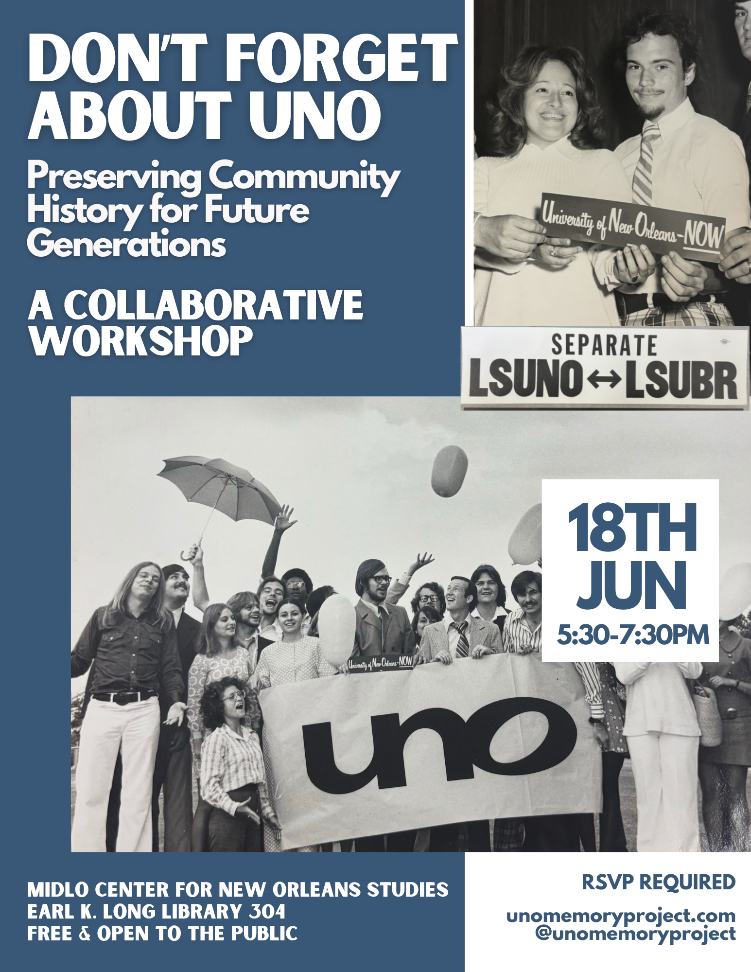 Join Us for Workshop 3: Remembering UNO