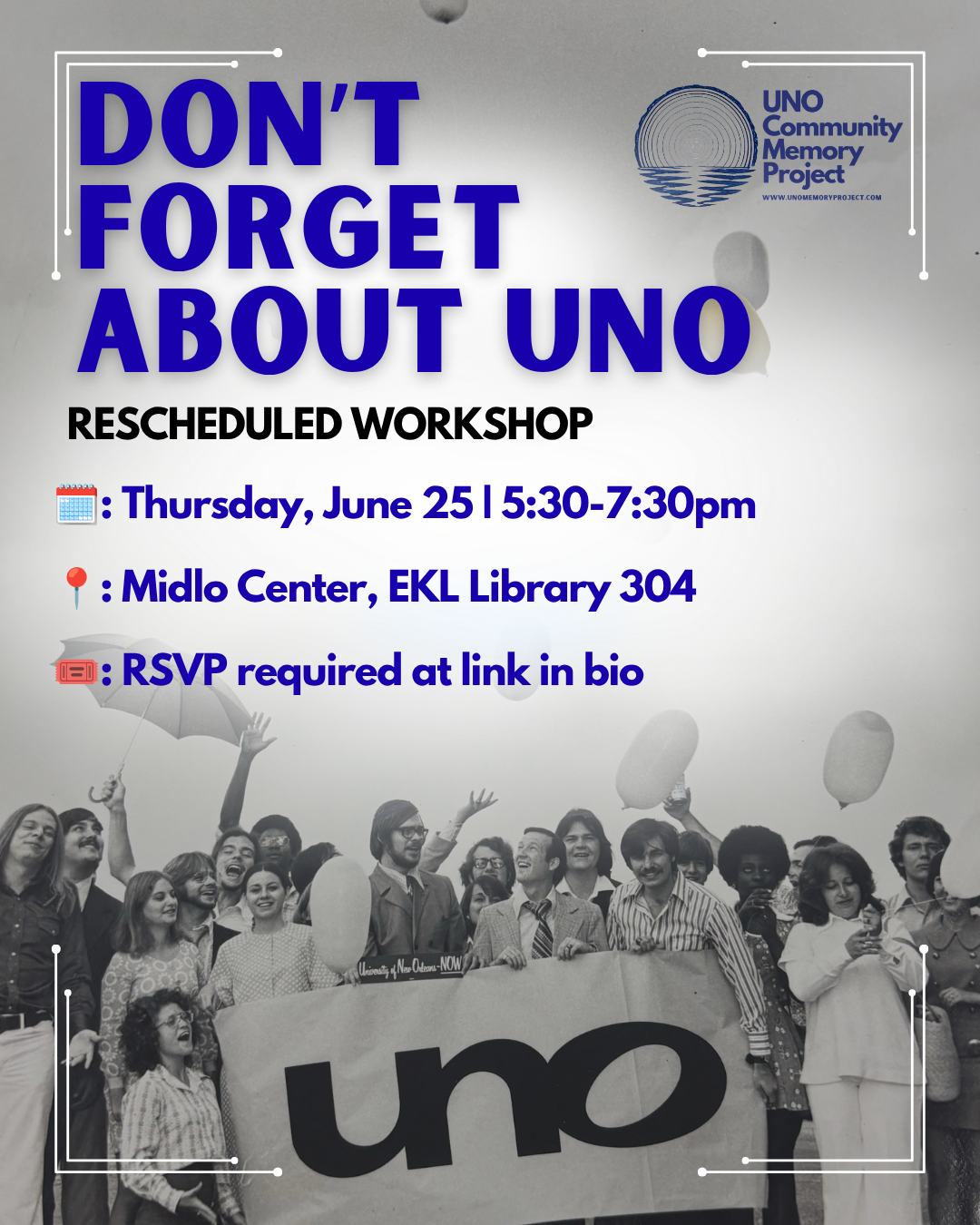Rescheduled: Don’t Forget About UNO