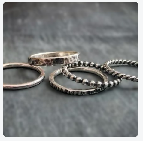 Stack 'Em Up! Silver Stacking Rings ($85)