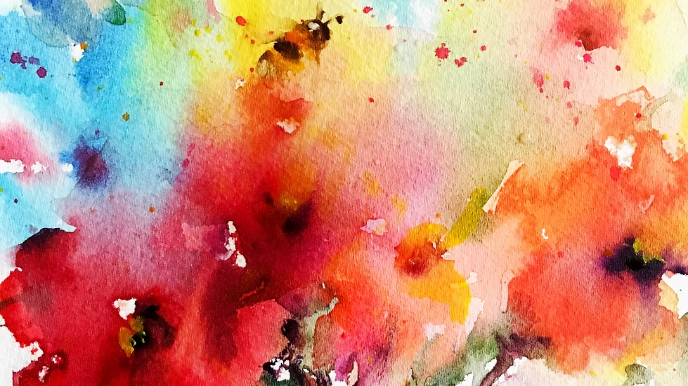 Watercolor workshop: luminous flowers
