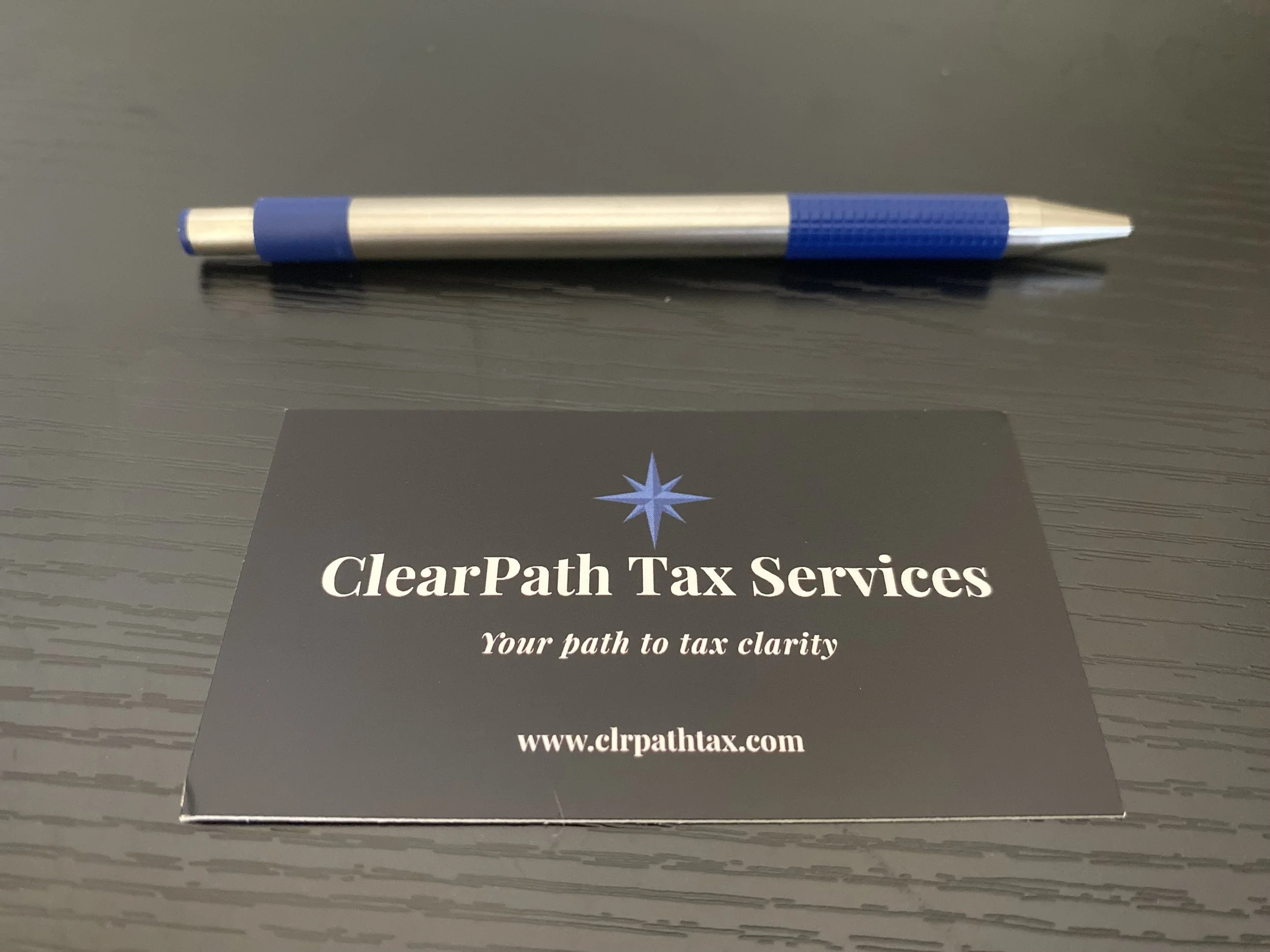 ClearPath Tax Business card Prescott Valley,  AZ office