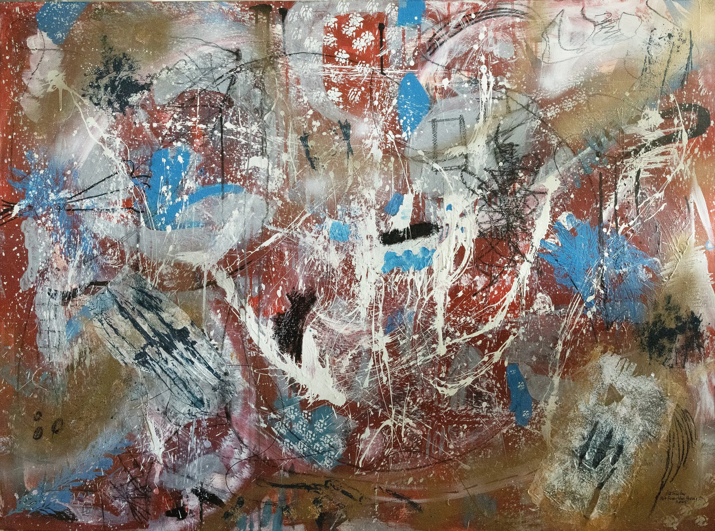 SPLAT - Acrylic on wooden panel
120 x 90 cm                                                 $