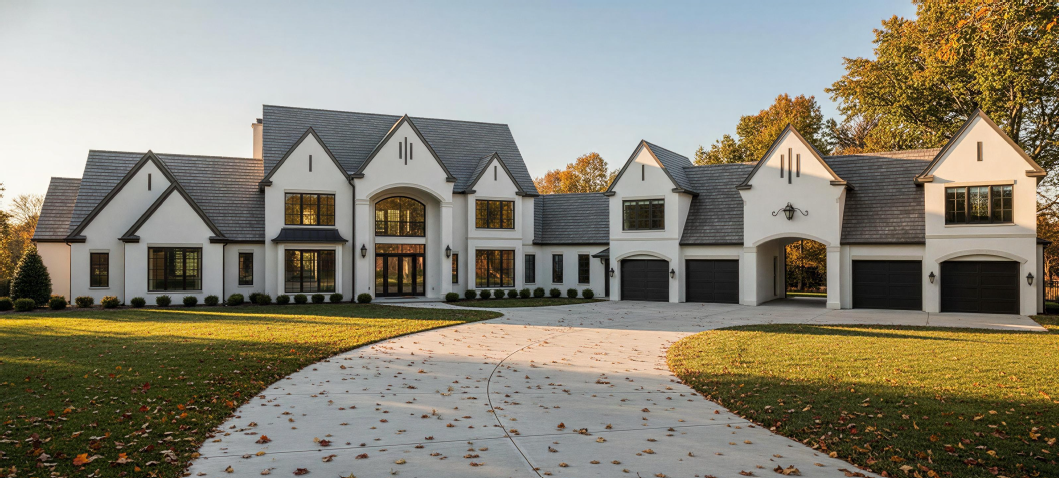 Photo of luxury residential construction project