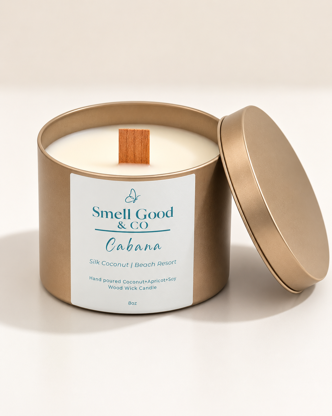 Hand Poured Coconut Apricot Soy Candles