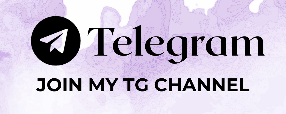 Telegram logo with text inviting viewers to join the Telegram channel.