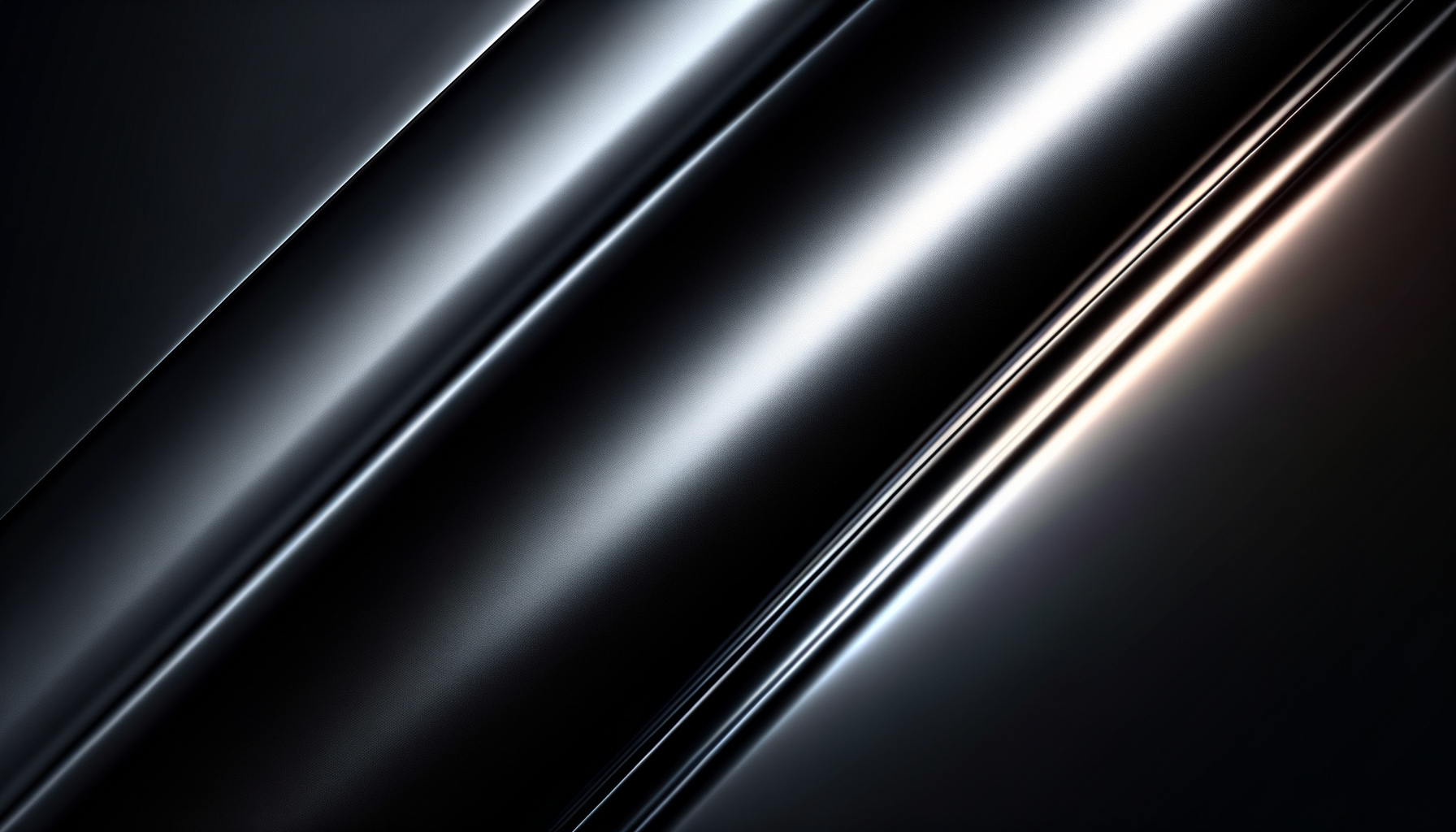 Close-up of a shiny, curved metallic surface with reflections