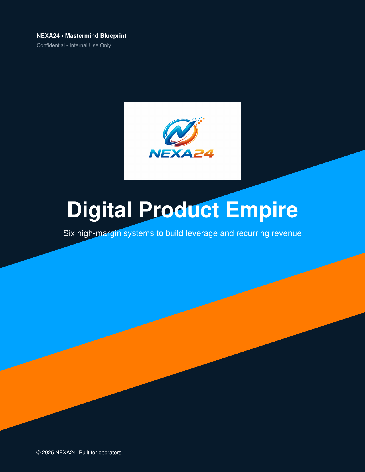 Digital Product Empire (High-Margin Systems + Recurring Revenue)