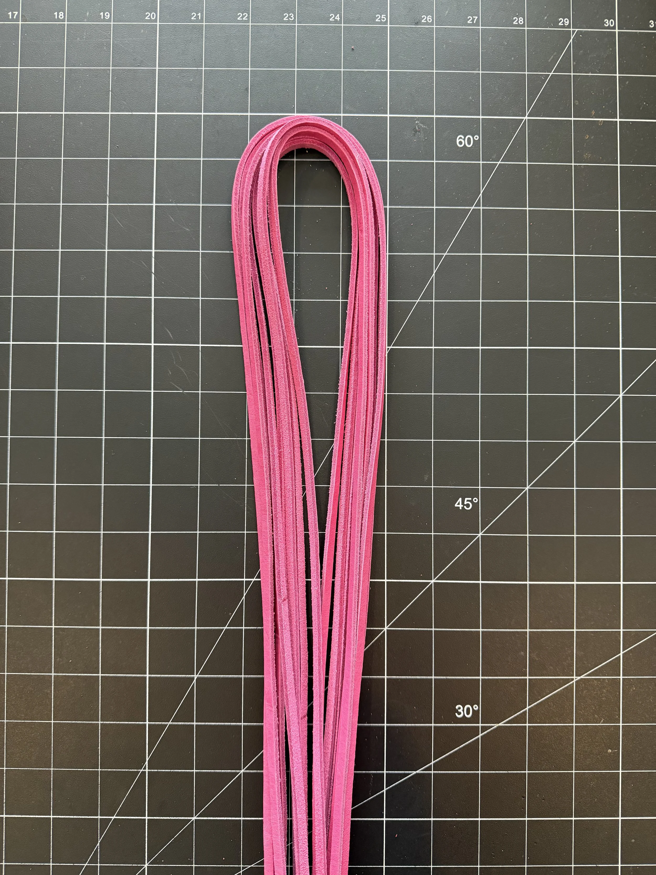 Pink baseball glove lace