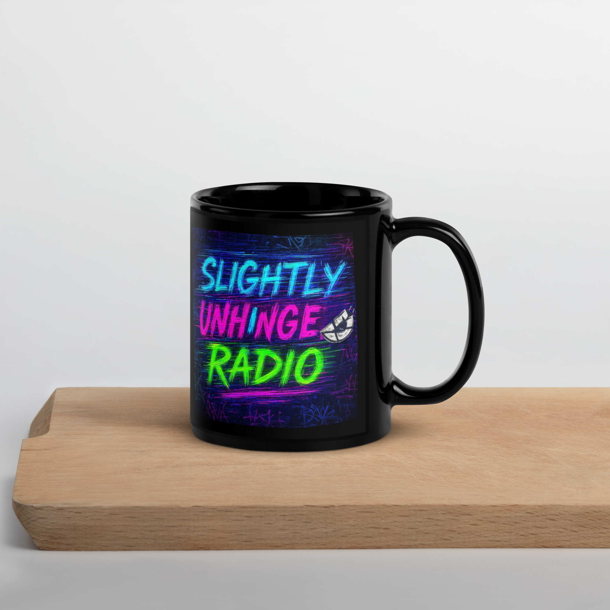 Logo-Black Glossy Mug