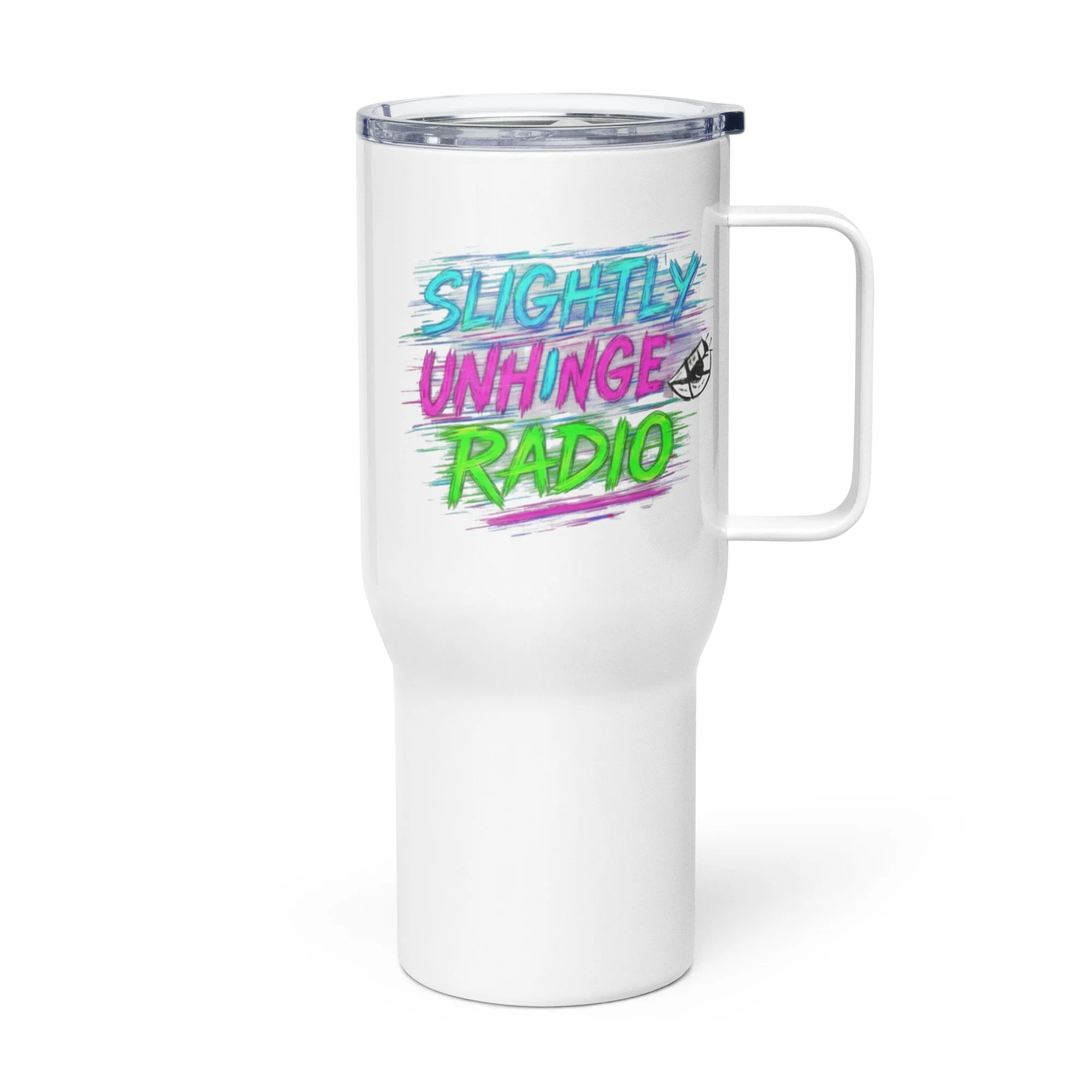 Logo-Travel mug with a handle