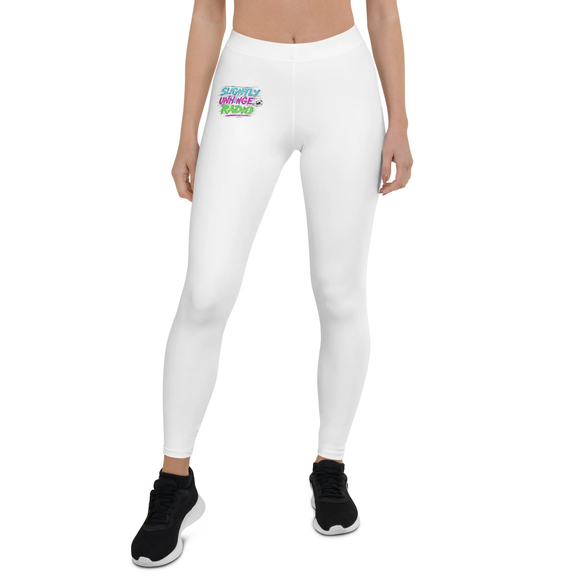 Logo- Leggings (White)