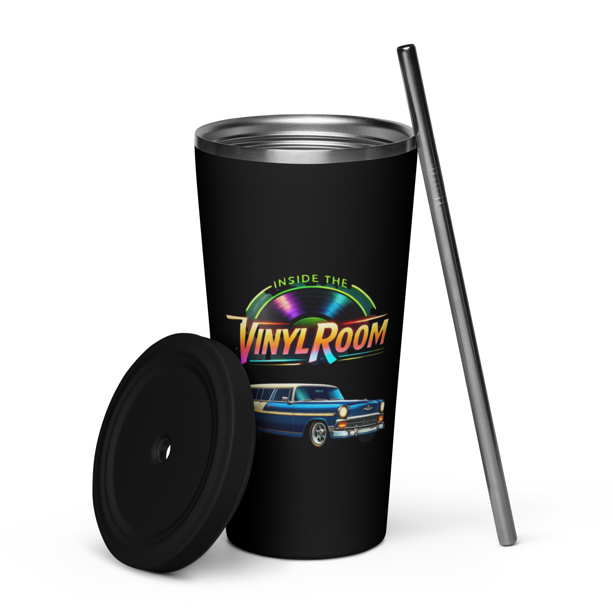 Inside the Vinyl Room-Insulated tumbler with a straw