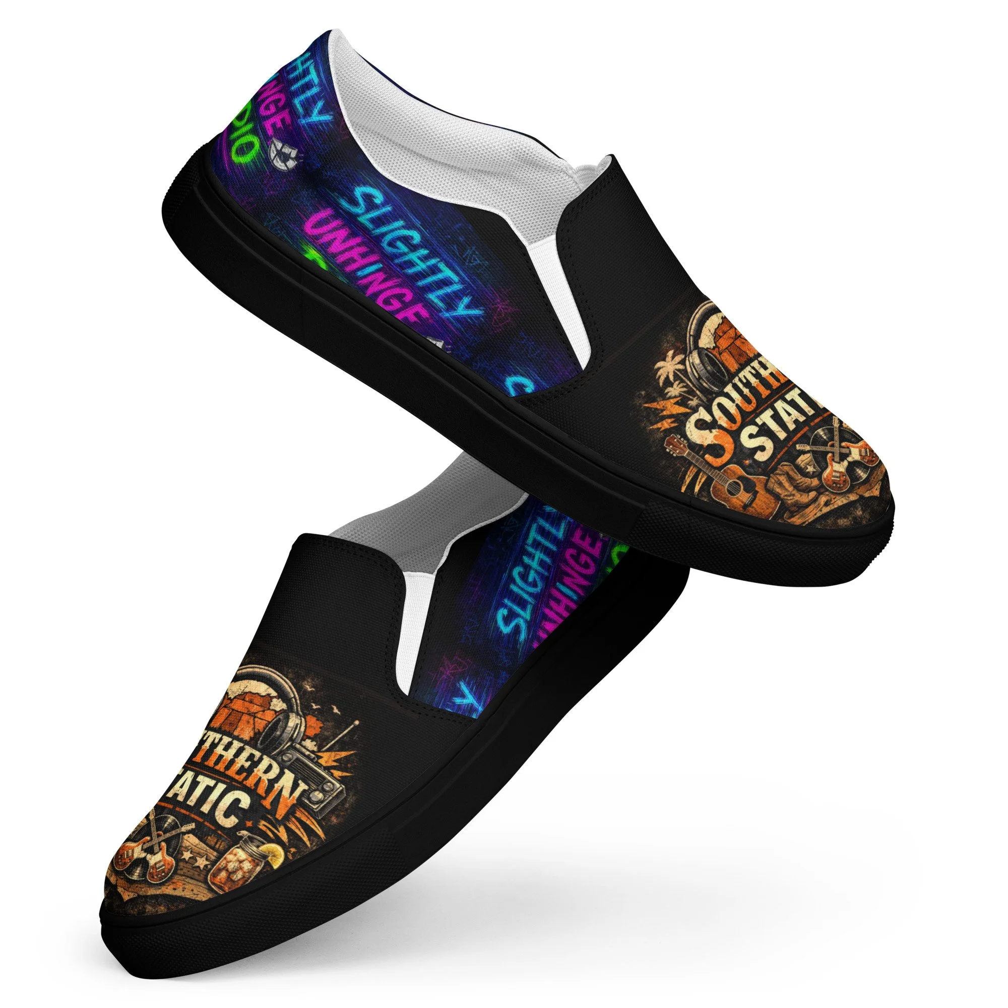 Southern Static-Men’s slip-on canvas shoes