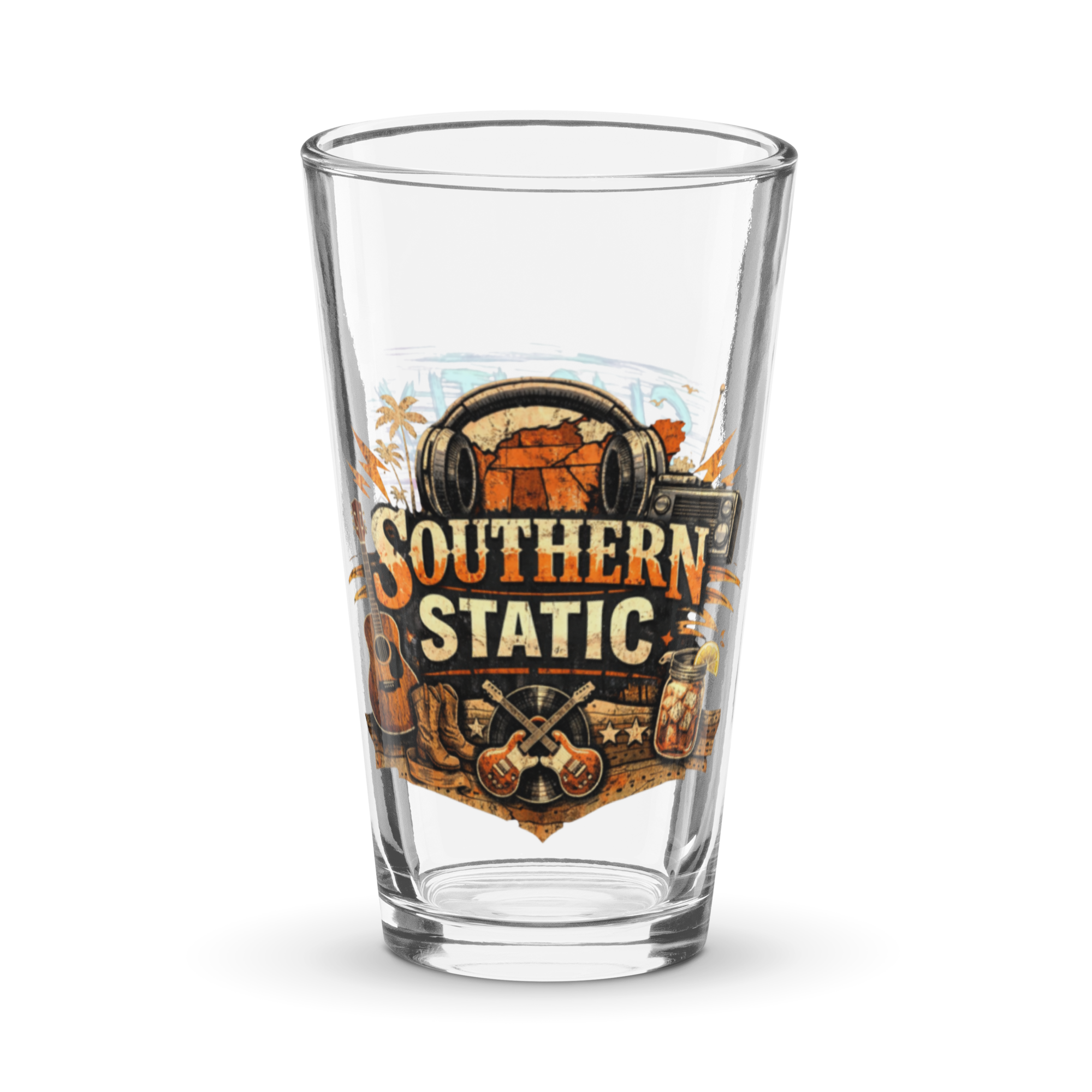 Southern Static-Shaker pint glass