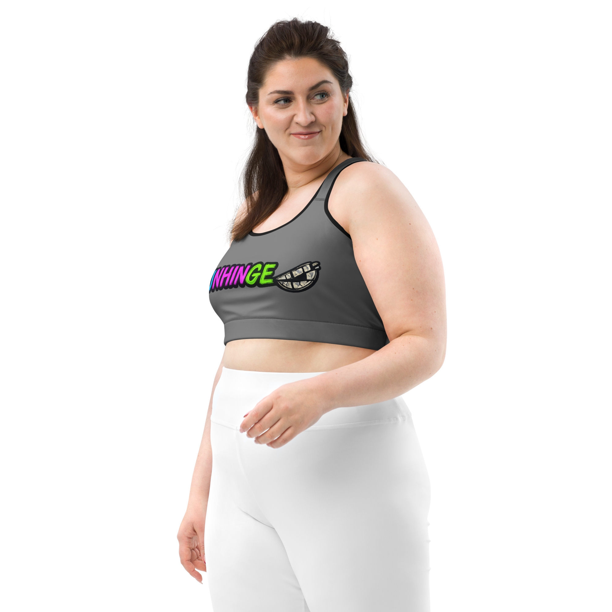 UNHINGED-Sports bra (Gray)