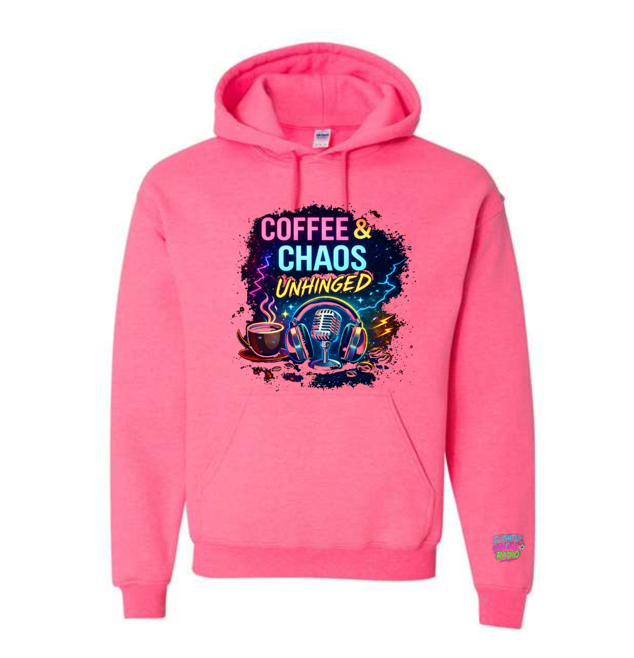 Coffee & Chaos Unhinged-Hoodie