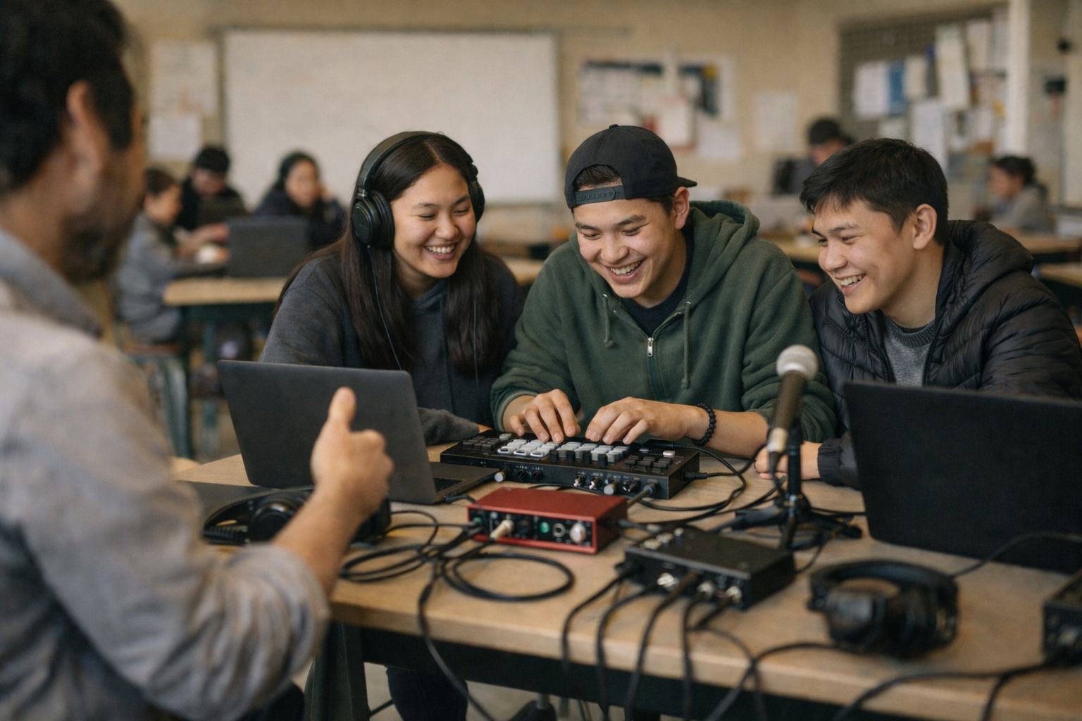 Youth Music Workshops Bring Professional Recording Skills to Pond Inlet