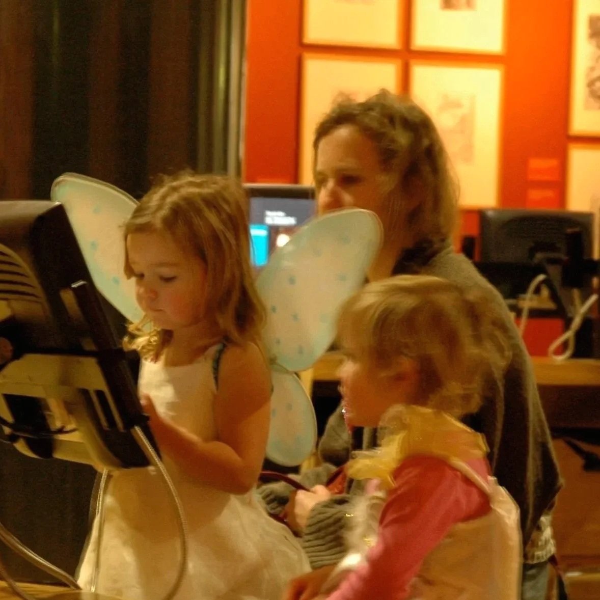Children playing on ArtStart at the National Gallery