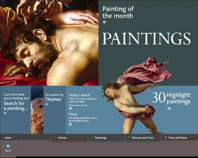 ArtStart touch-screen interactive system at the National Gallery