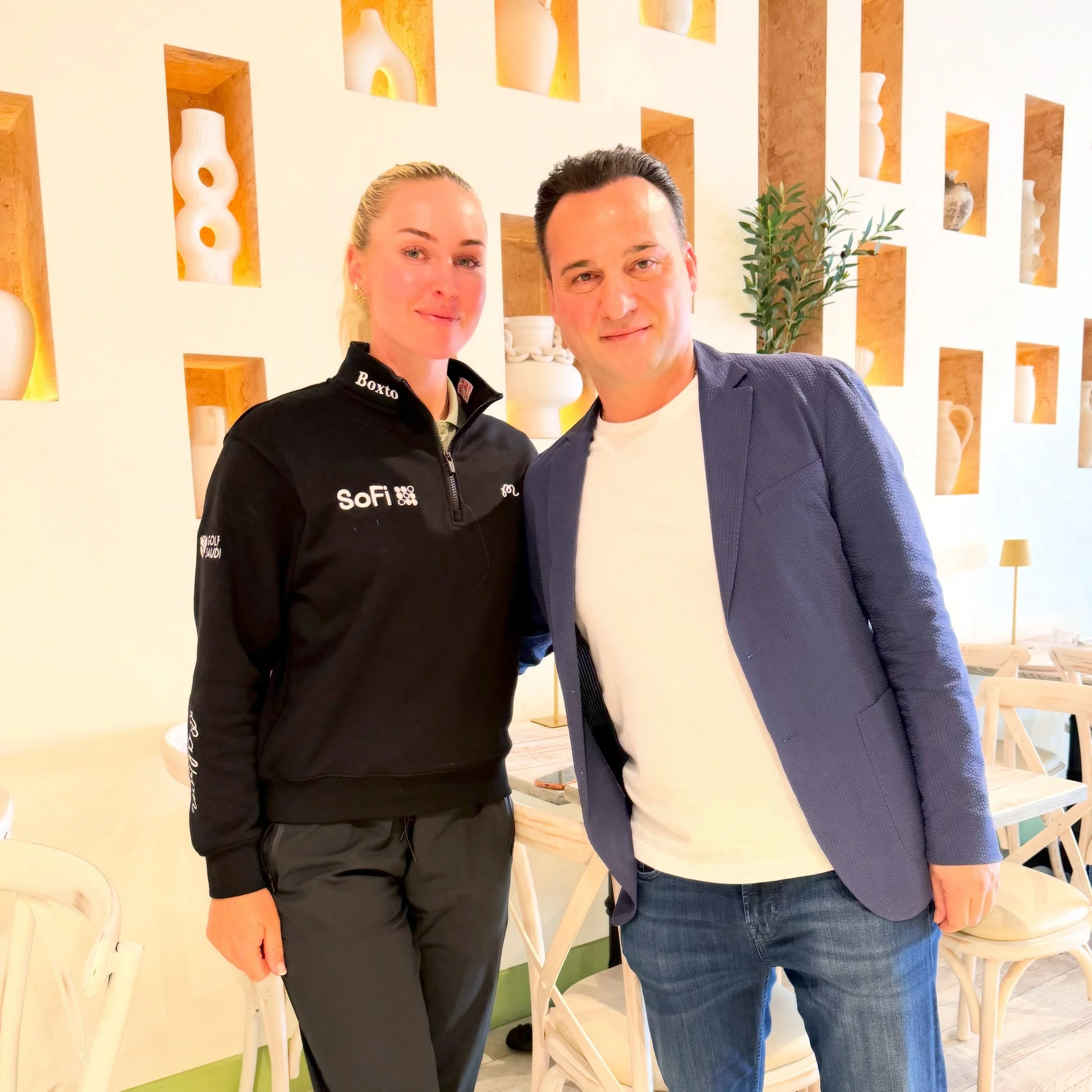 Honored to host @charley.hull for an authentic Greek dining experience at Yanni&rsquo;s Taverna. It was such a pleasure talking to you, you are a world-class talent!! 🏆 We wish you good luck at the Mizuho America&rsquo;s Open tournament!