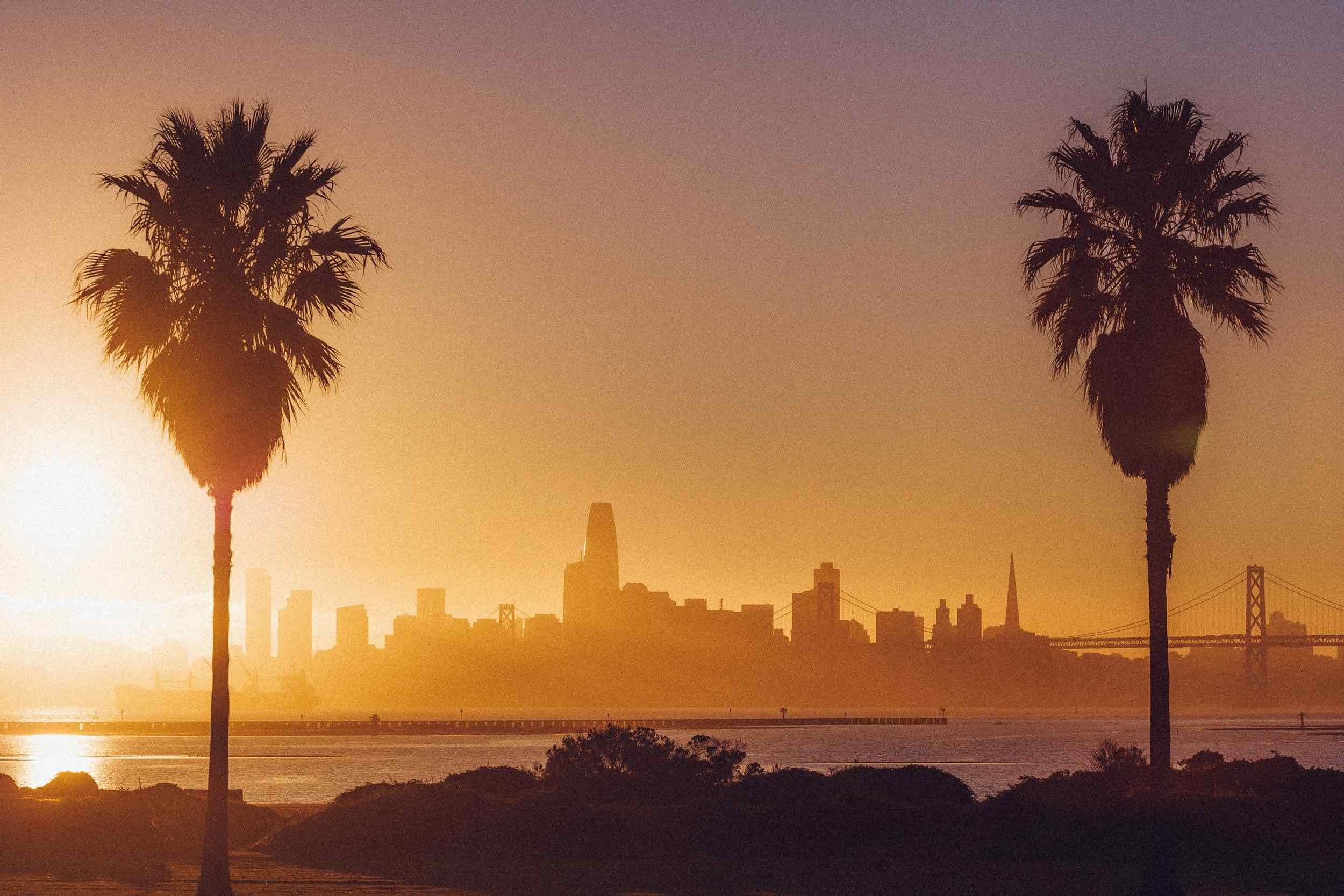 Background image of San Francisco.