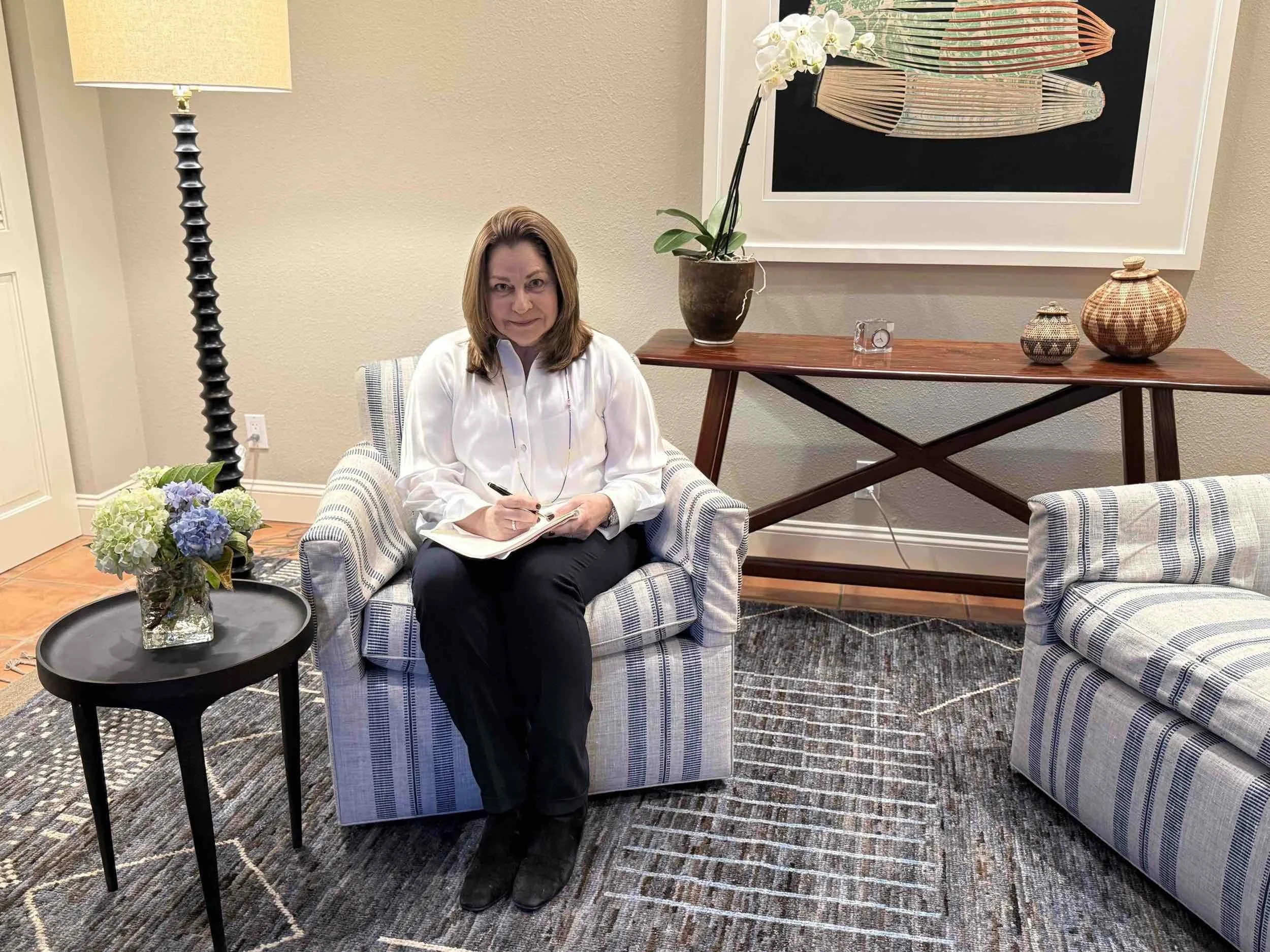 Coach during a session.