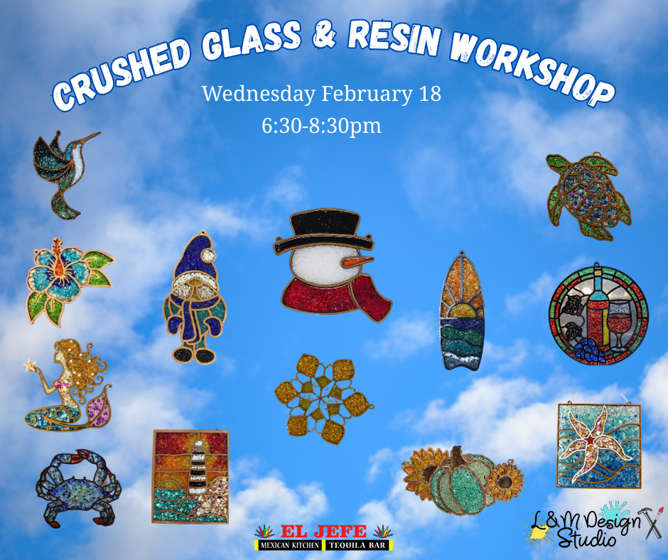 Crushed Glass & Resin Workshop