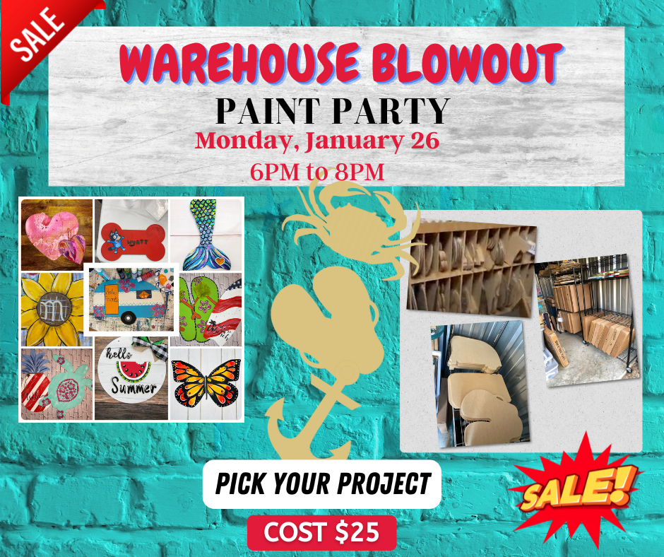 Warehouse Blowout Paint Party