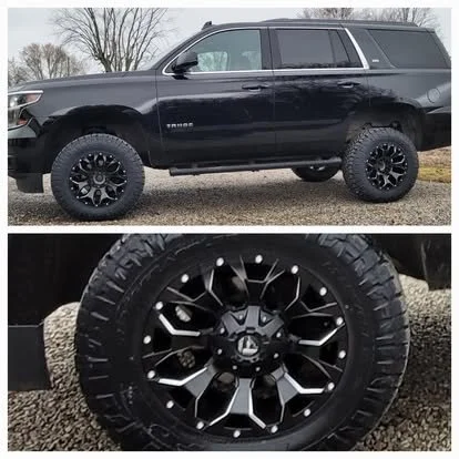 Custom Lifted Chevy Tahoe with Fuel Wheels and Nitto Tires