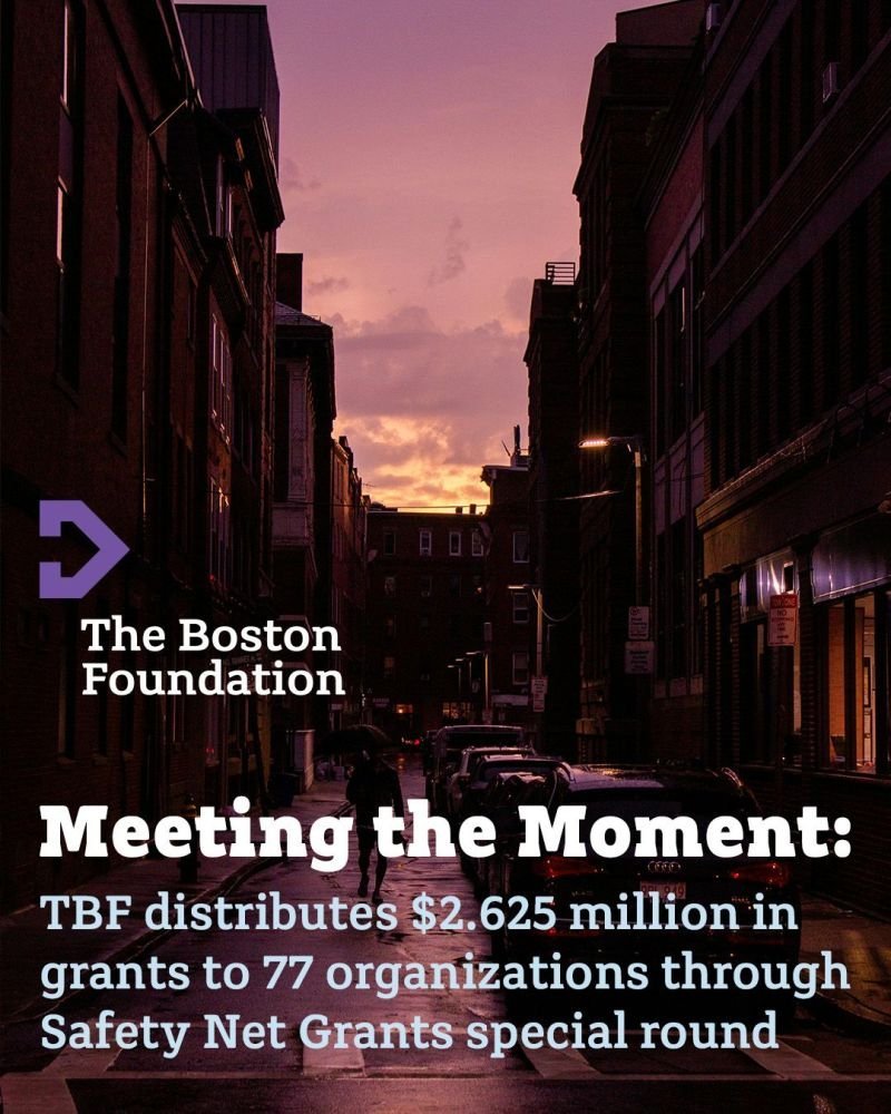 Thank you to The Boston Foundation for Safety Net Grant