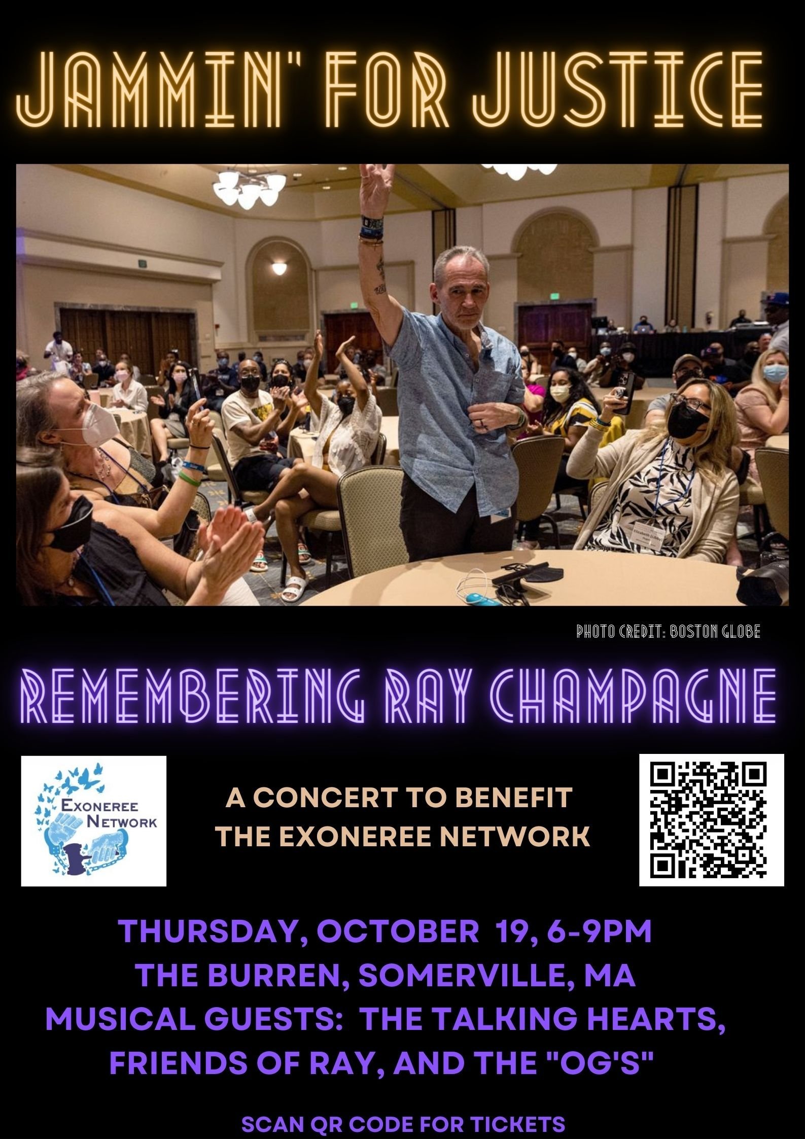 Join us for Jammin' for Justice, October 19