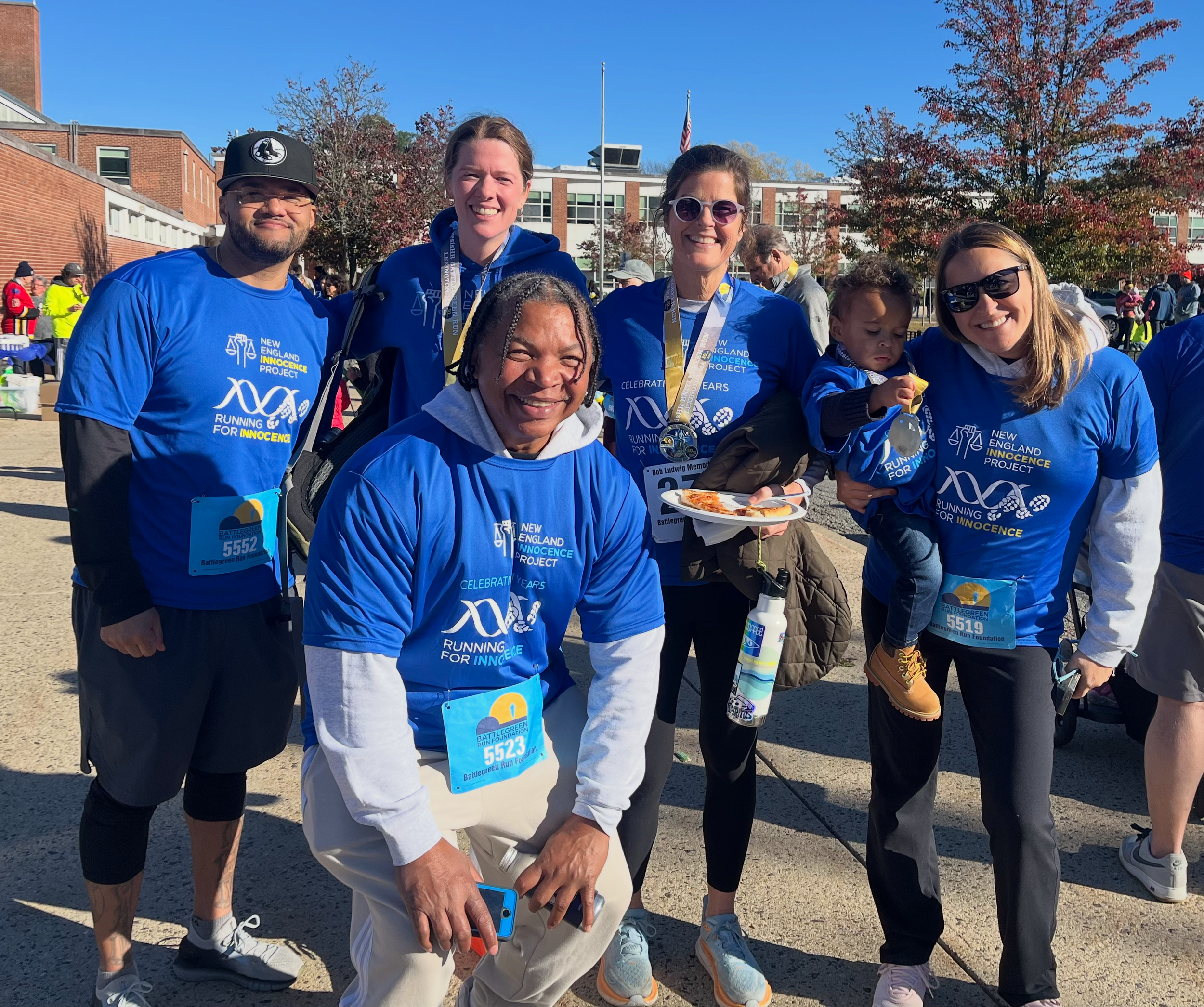 Community members at a Running for Innocence event
