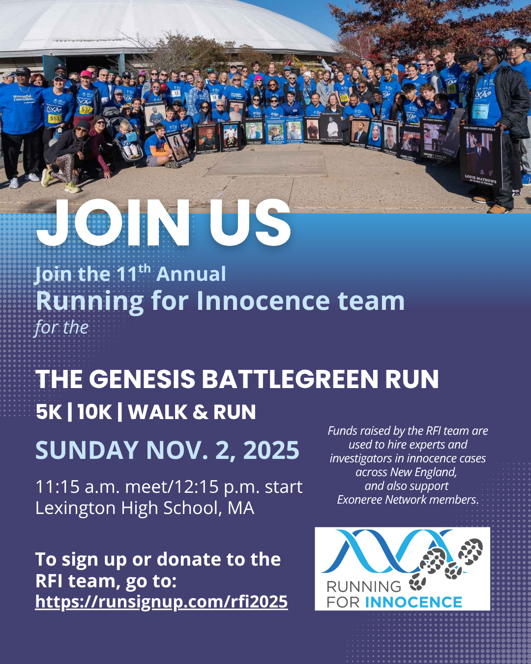 Running for Innocence, Nov 2