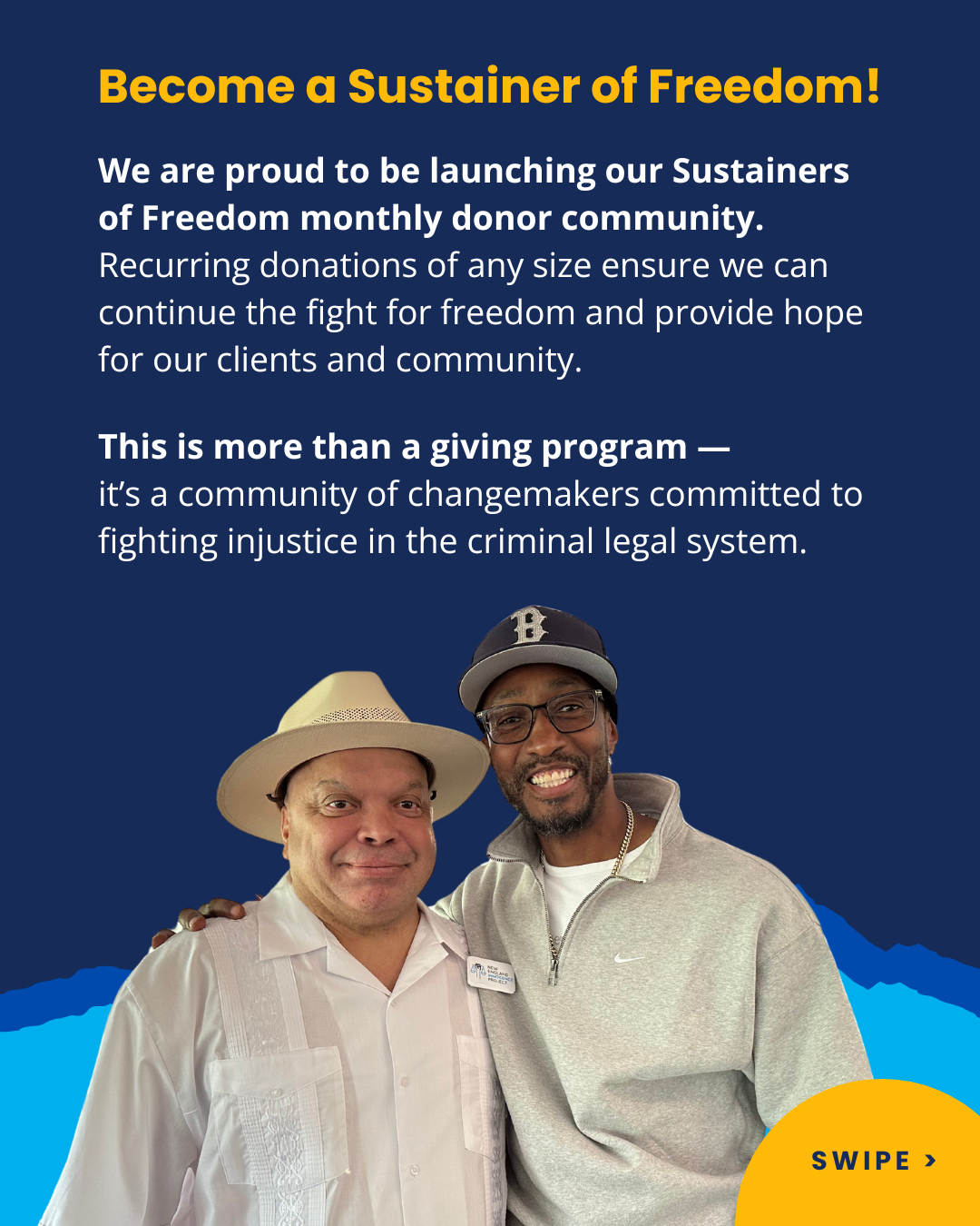 Become a Sustainer of Freedom