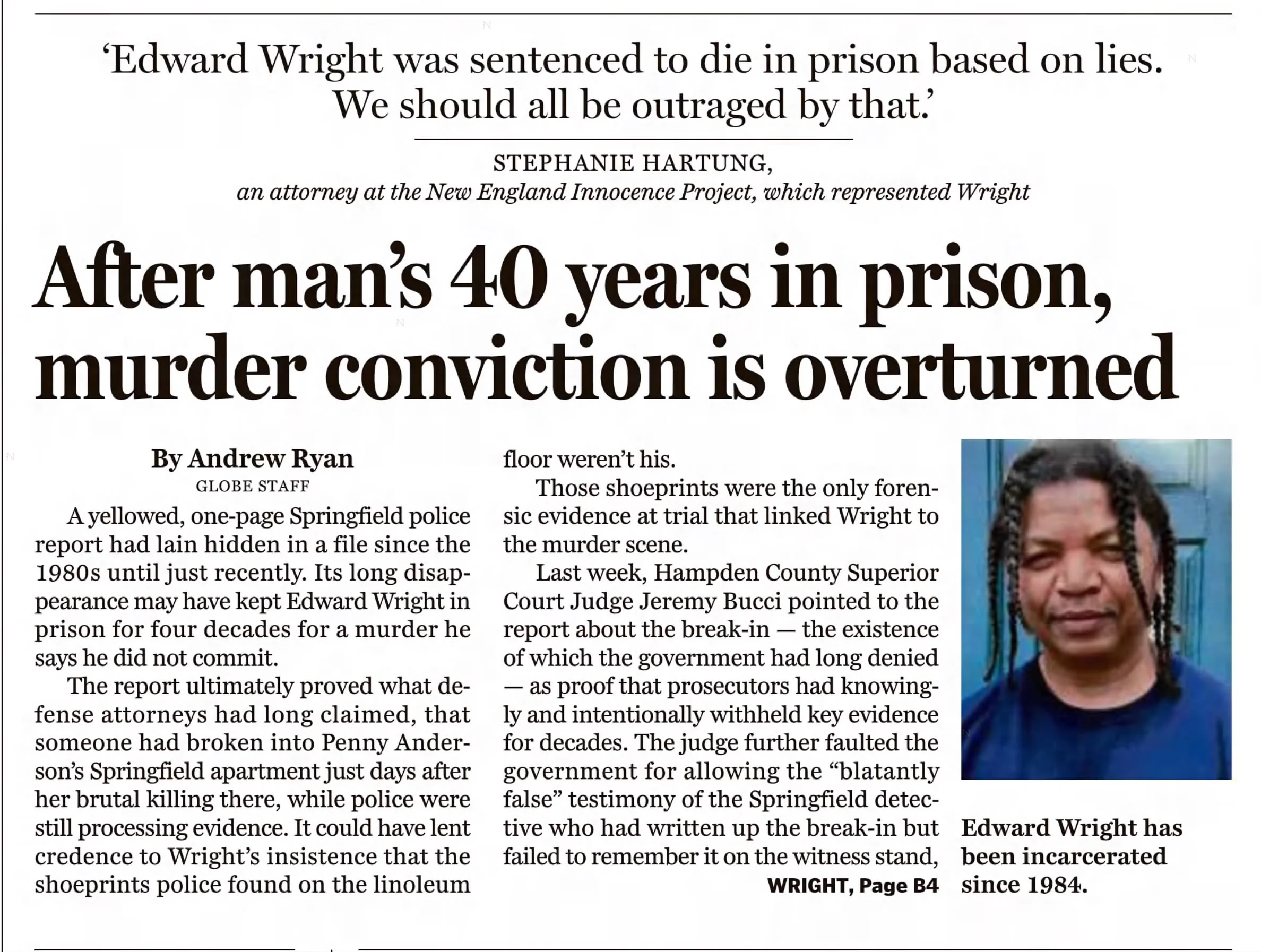 Edward Wright — New England Innocence Project