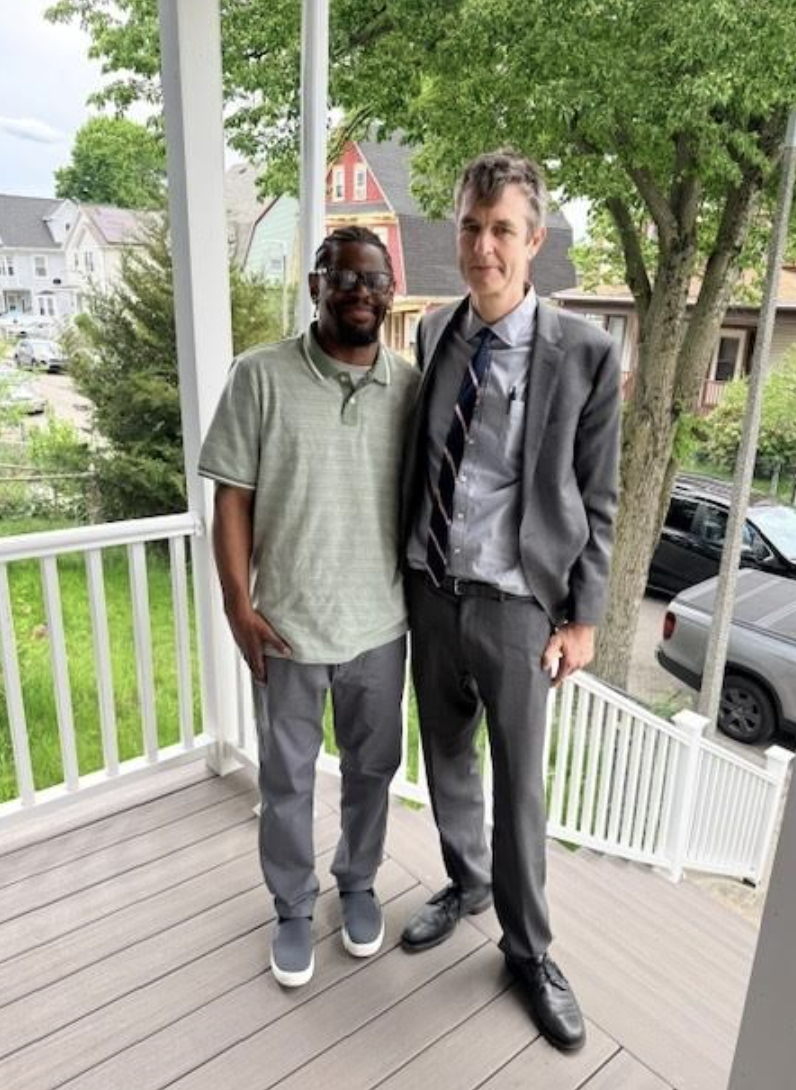 Mr. Mallory with his appellate and post-conviction attorney, Matthew Spurlock