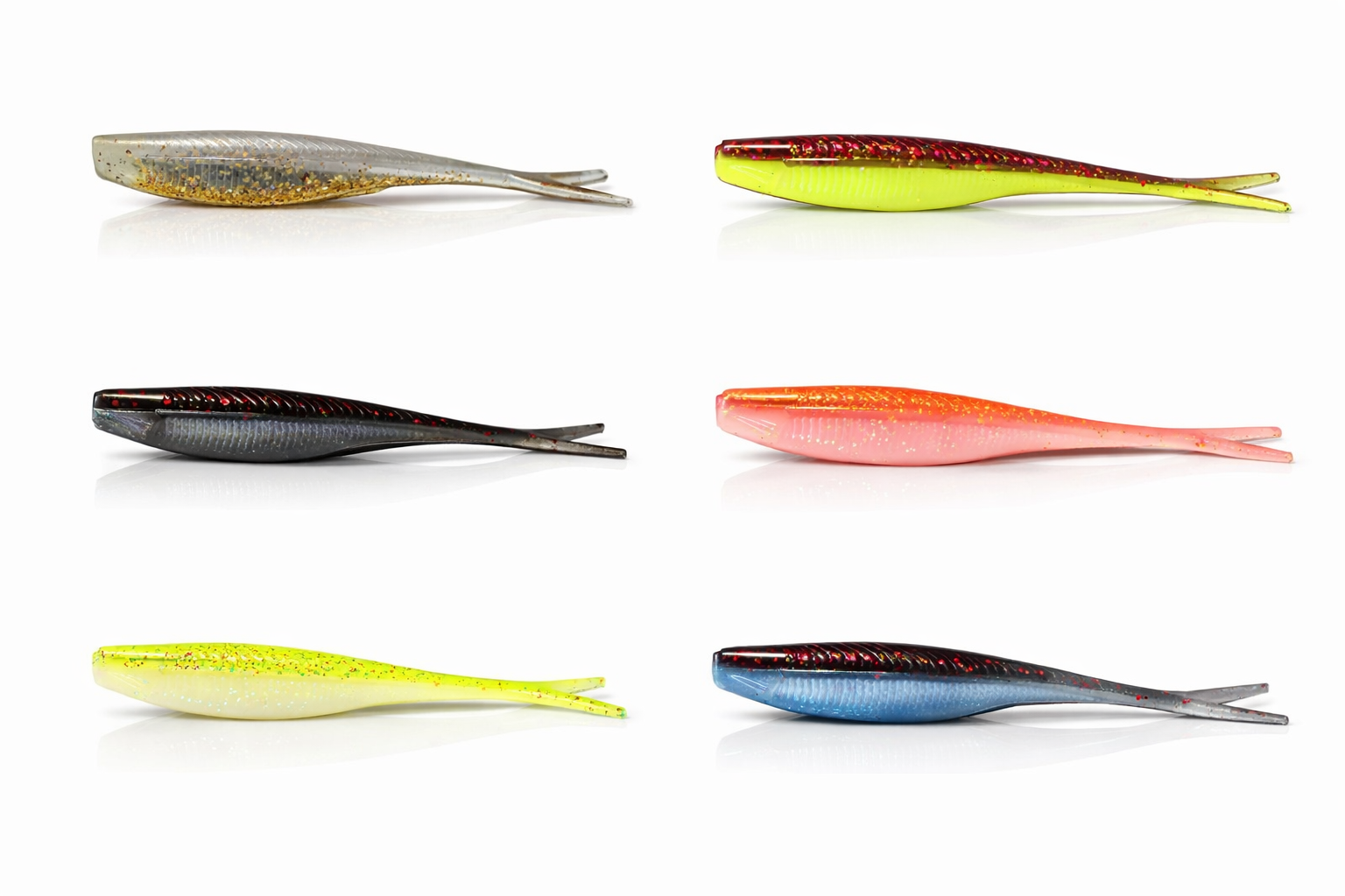 4 inch Tracer Split Tail (8 pack)