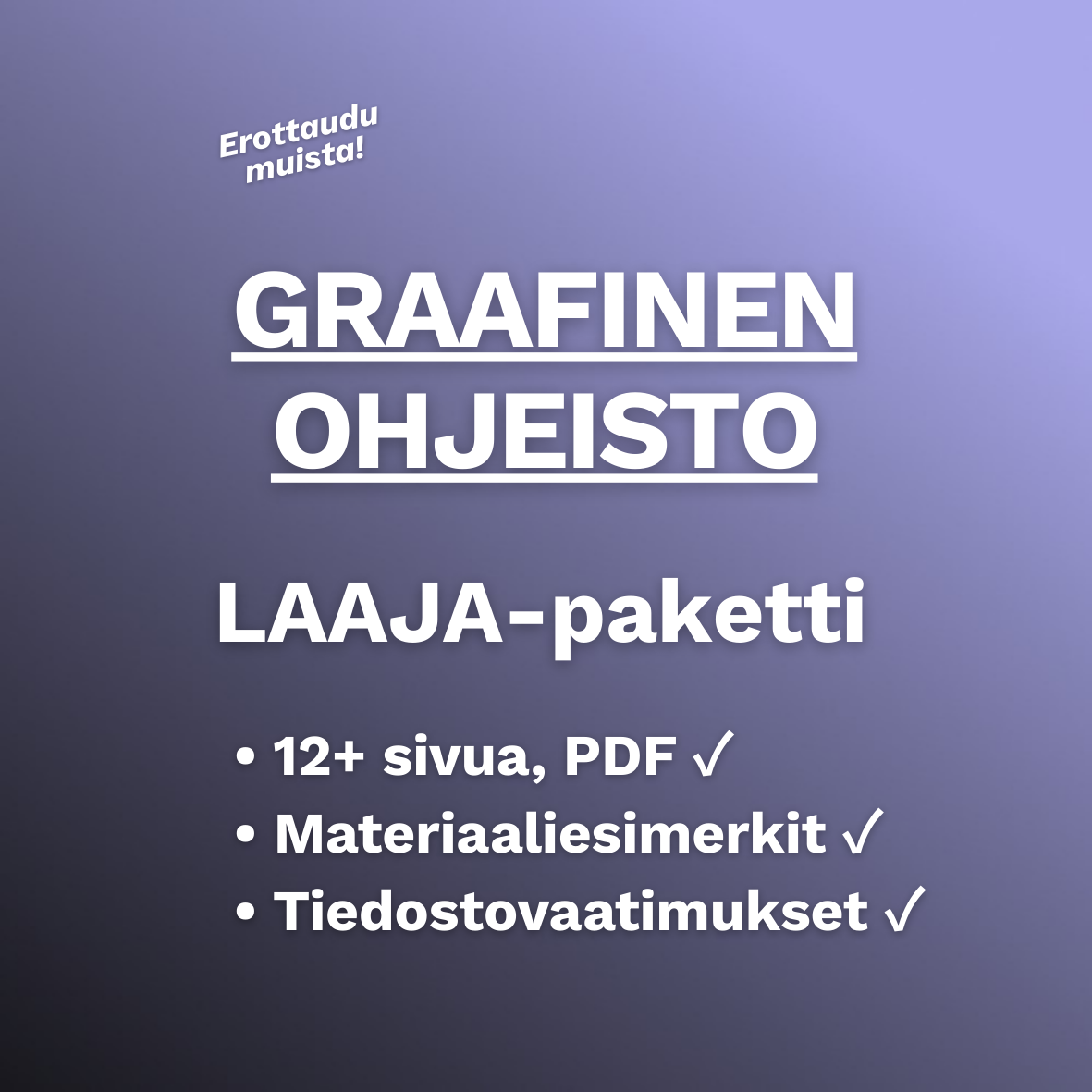 GRAAFINEN OHJEISTUS: LAAJA