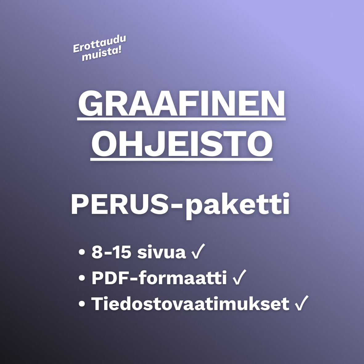 Graafinen ohjeistus: PERUS