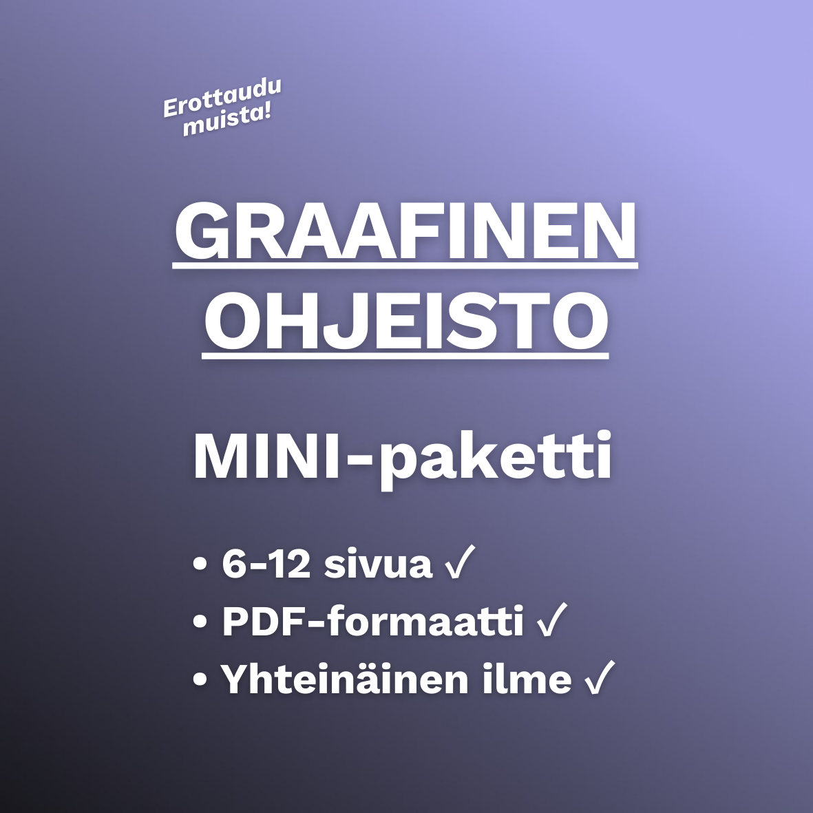 Graafinen ohjeistus: MINI