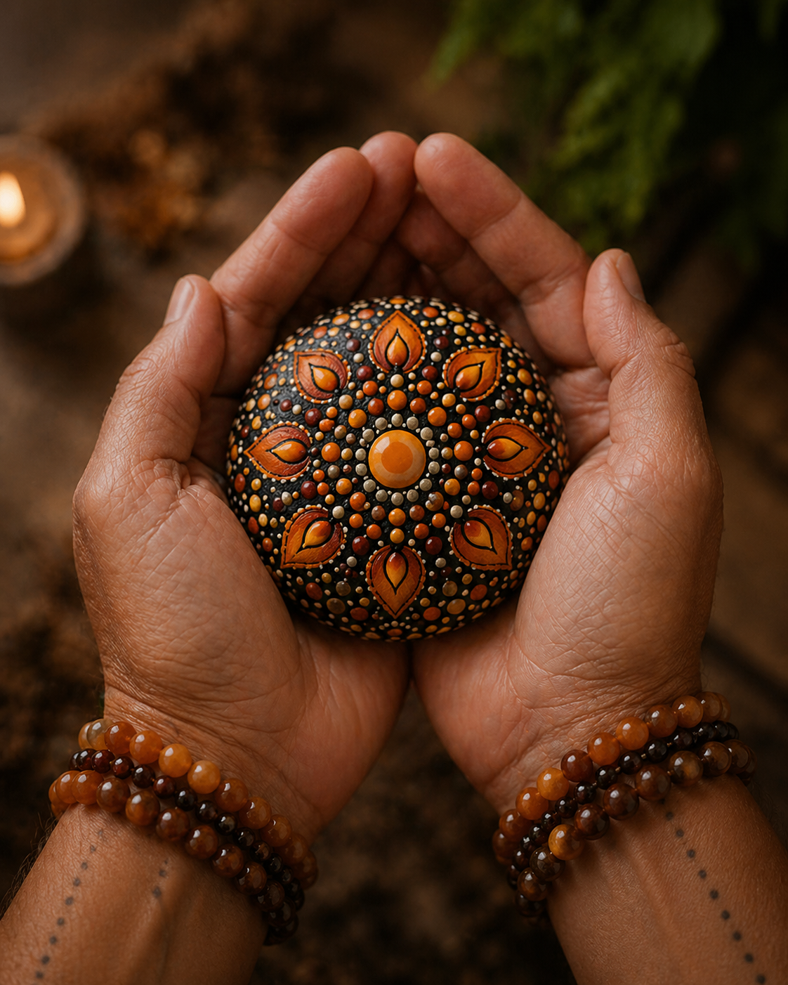 Orange_Mandala_Touchstone_Meditation_Stone