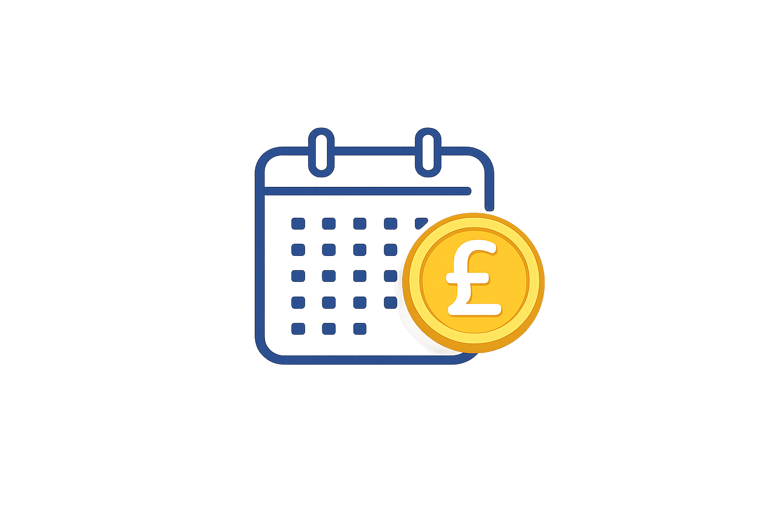 Digital graph or chart with a pound currency coin overlay.