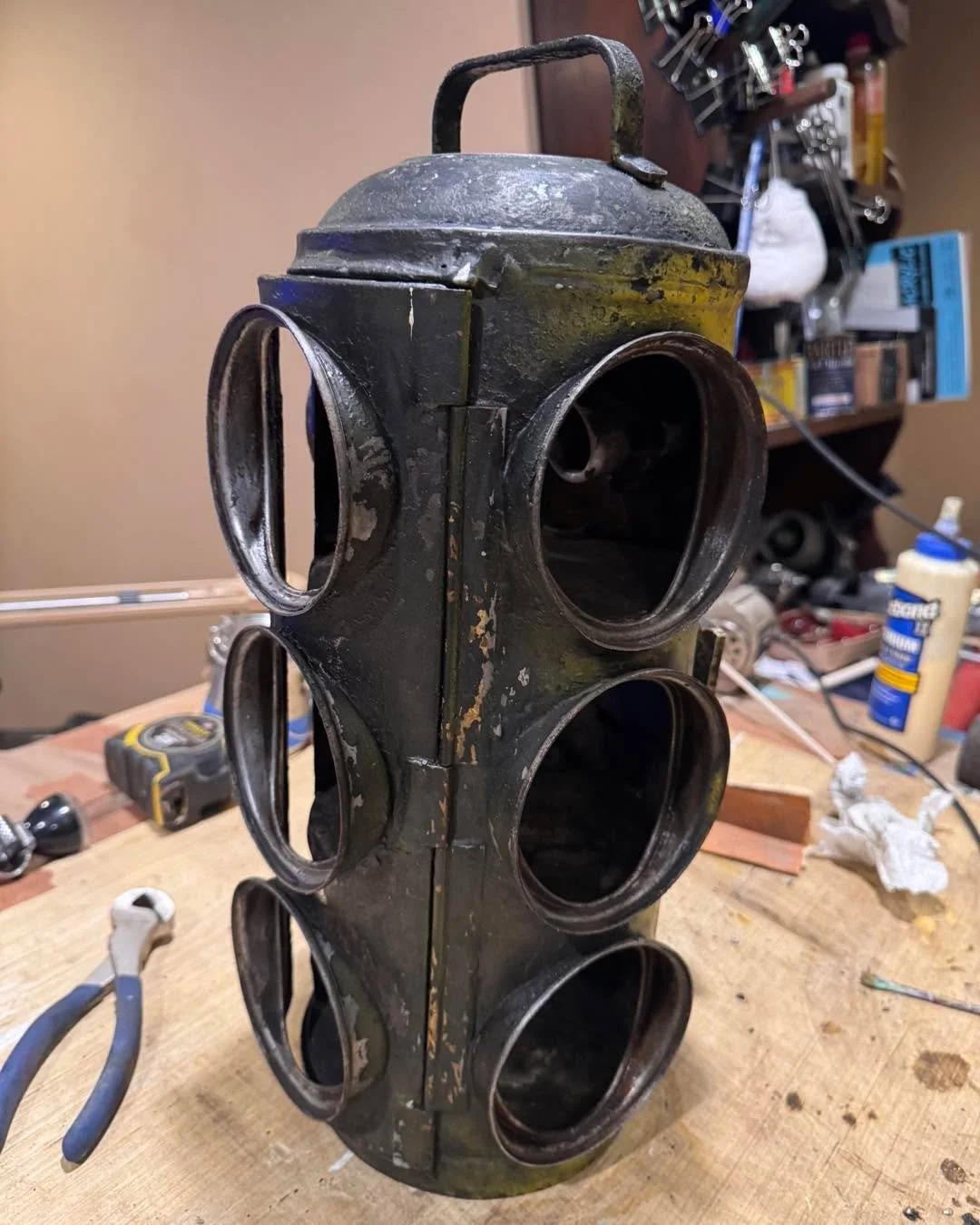 Refurbished this older railroad signal light. She&rsquo;s a beauty!